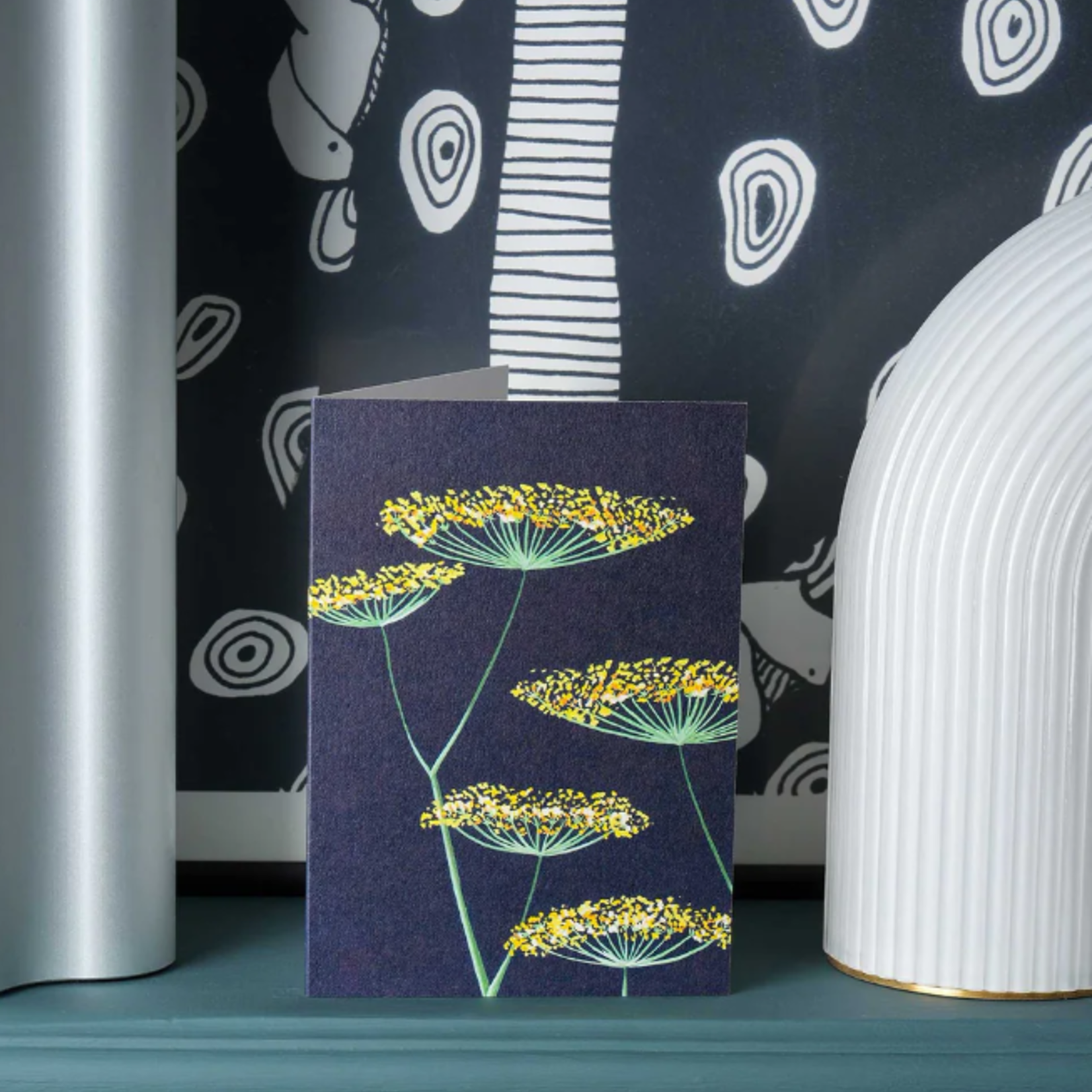 Stengun Drawings Carte de souhaits Stengun – Fennel on Navy