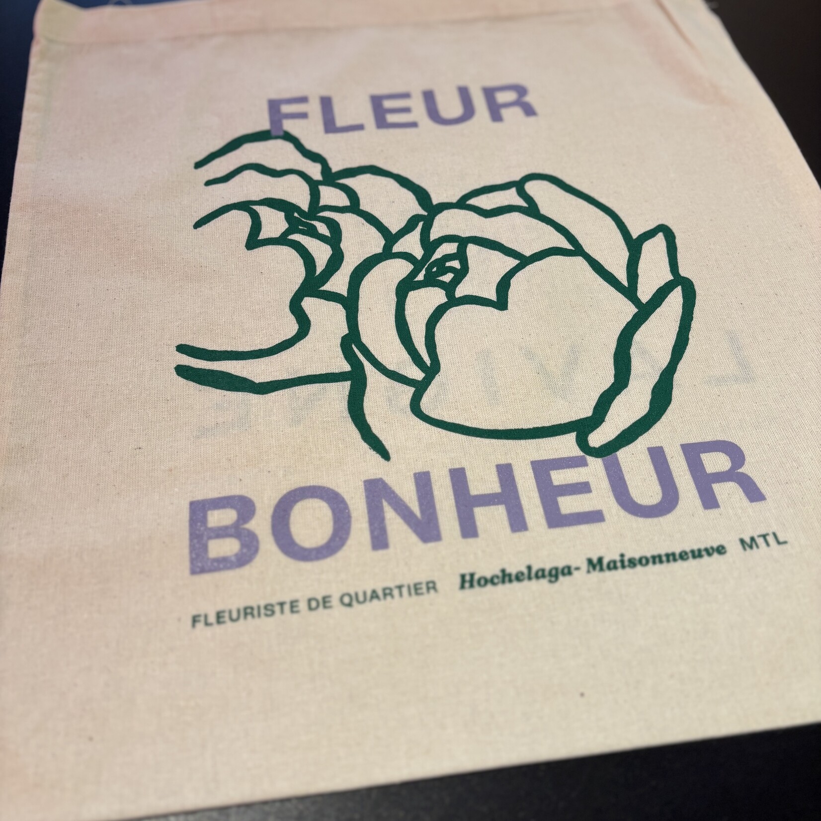 Totebag LAVIGNE - Fleur Bonheur