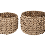 Panier de rangement Hawthorne brun, 2 paniers