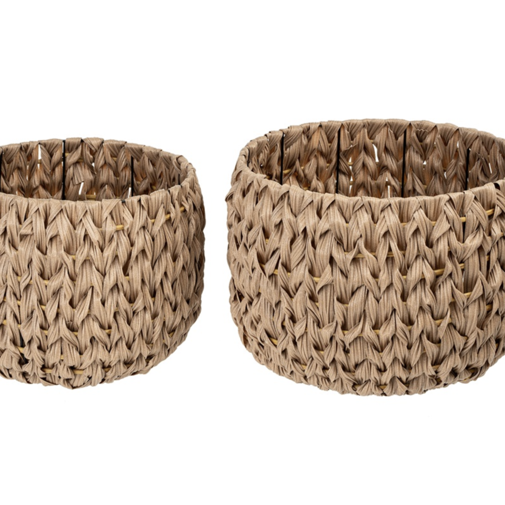 Panier de rangement Hawthorne brun, 2 paniers