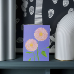 Carte Stengun - Dahlia on lilac