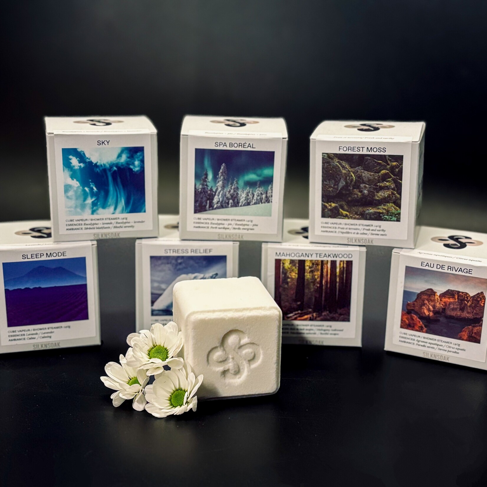 Silknsoak Cube vapeur pour la douche SilknSoak – 140 g