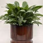 Pot cylindre Woodlog en métal recyclé