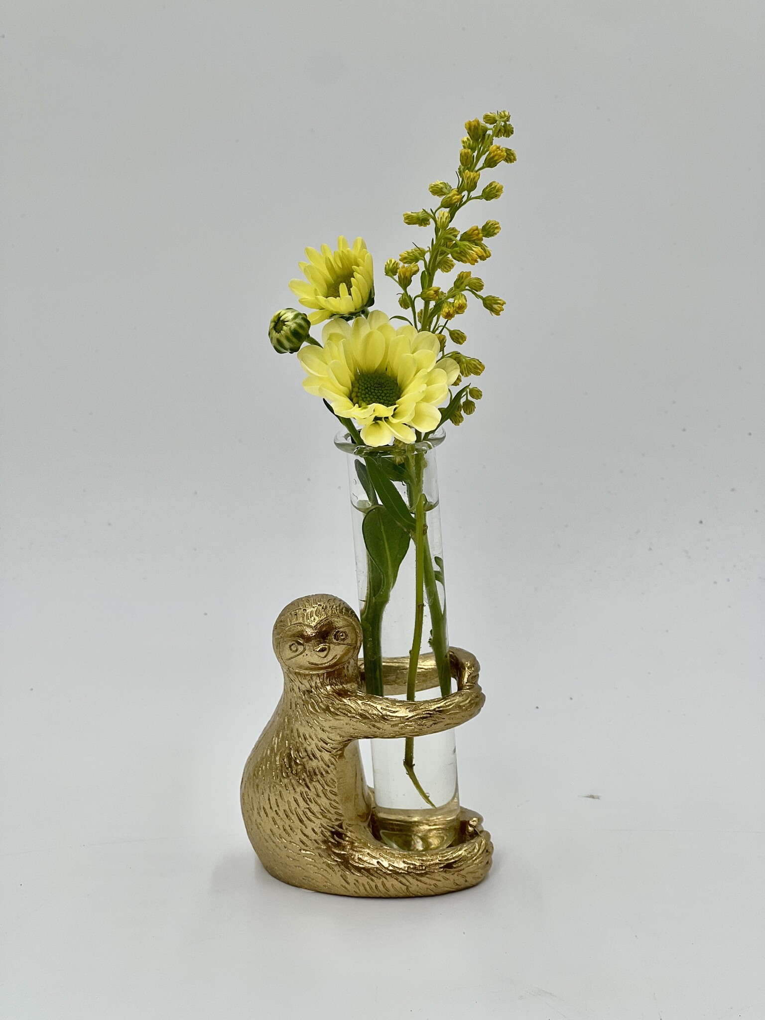 Chive - Vase Sloth doré pour bouture