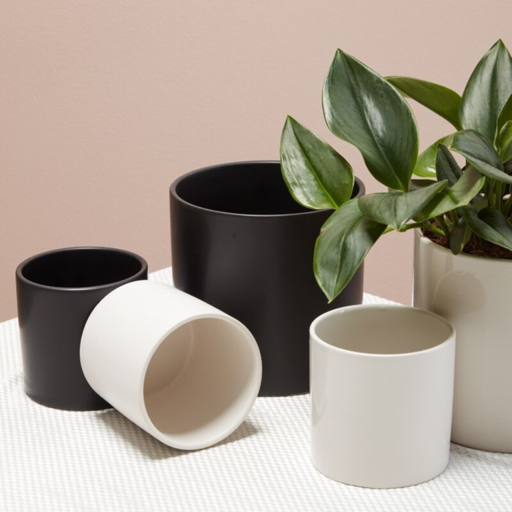 Cache-pot en céramique cercle