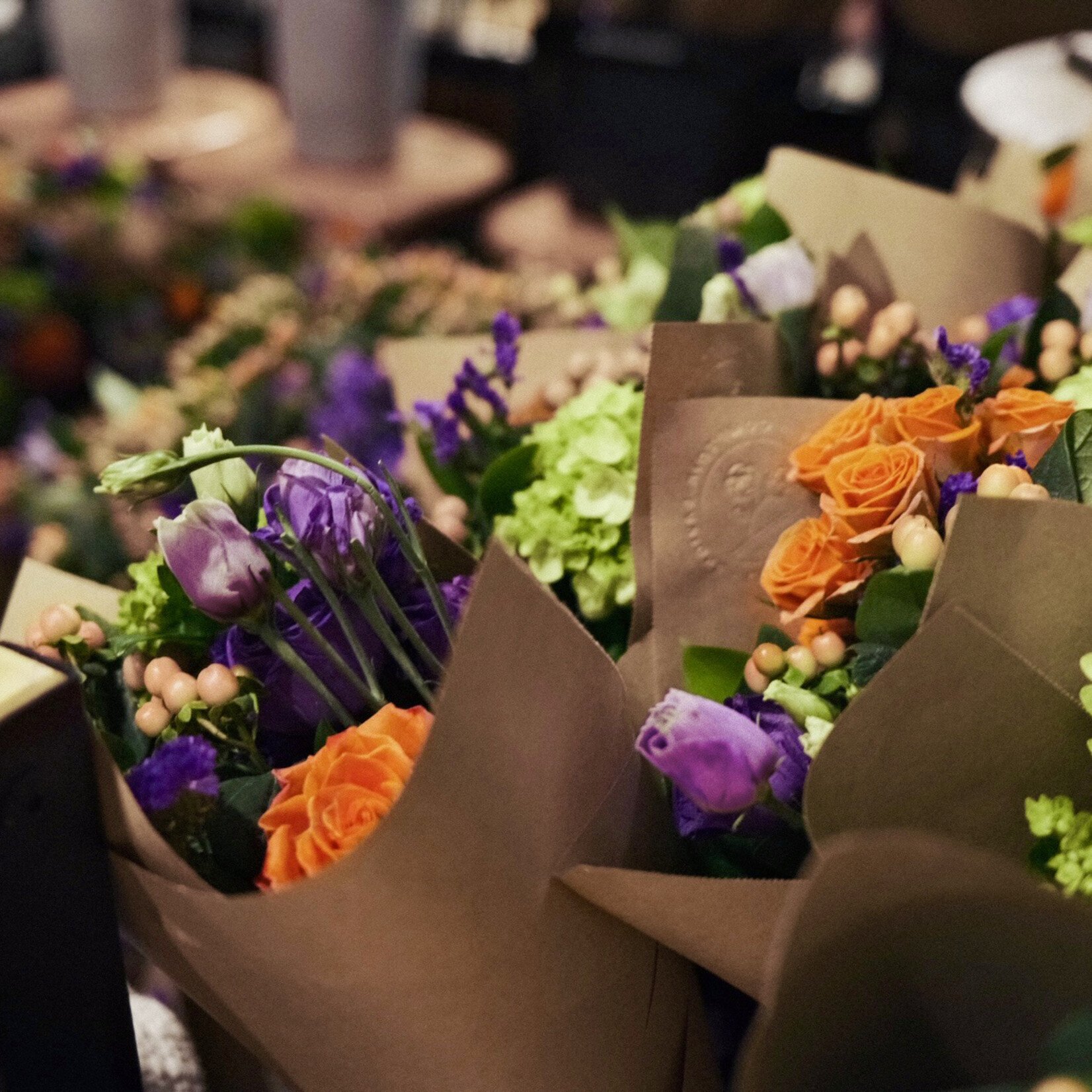 Bar à fleurs en entreprise