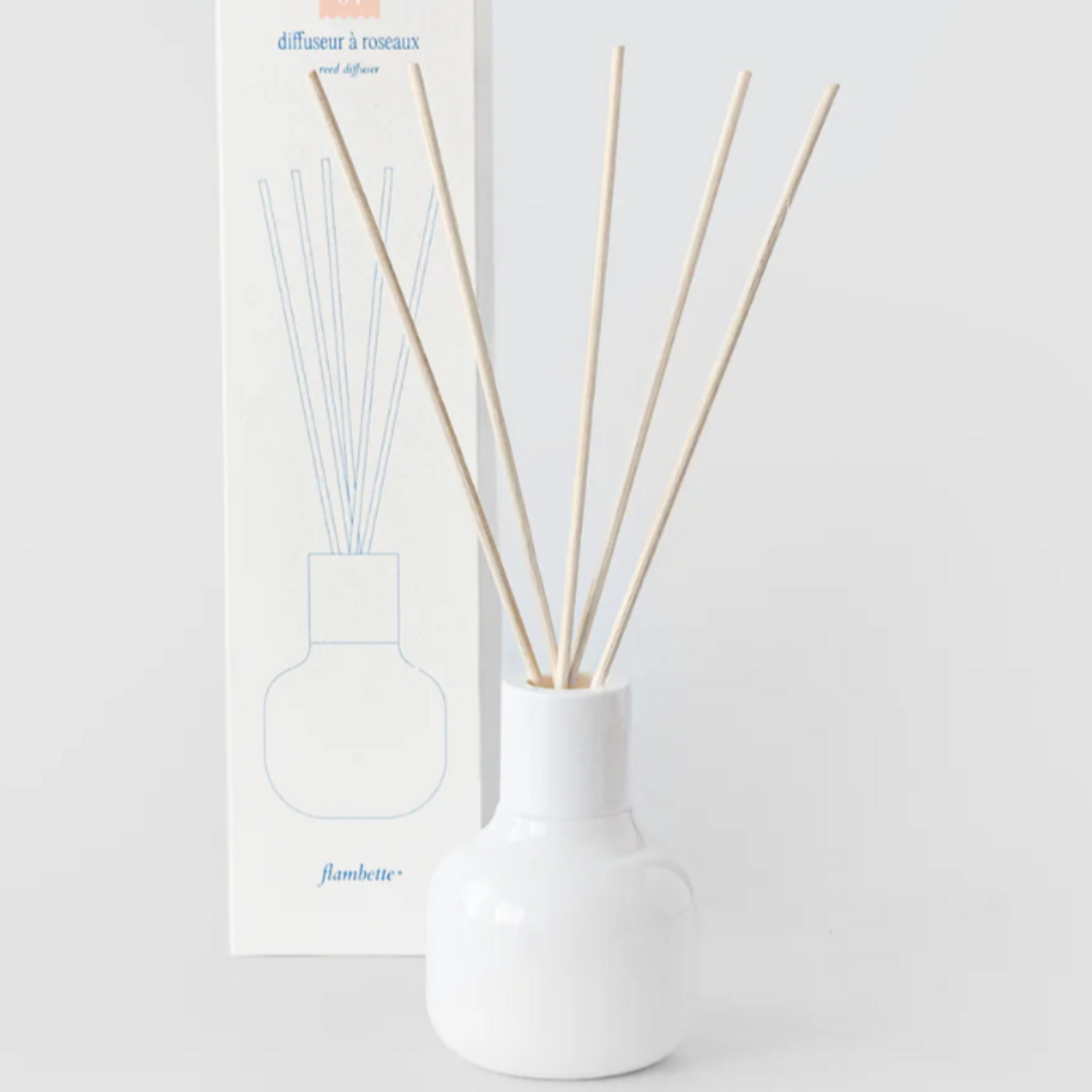 Diffuseur à roseaux parfumé Flambette – 4 oz et 8 oz