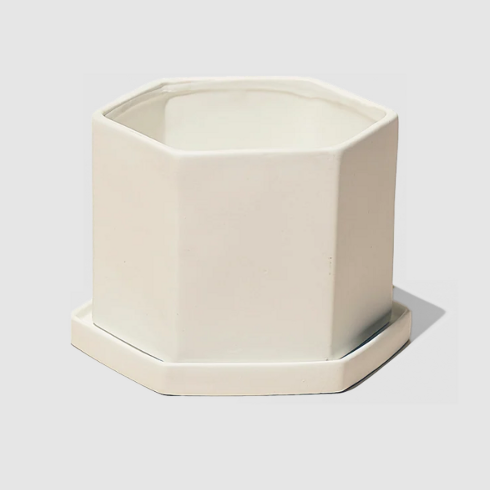 Pot avec assiette Hexi