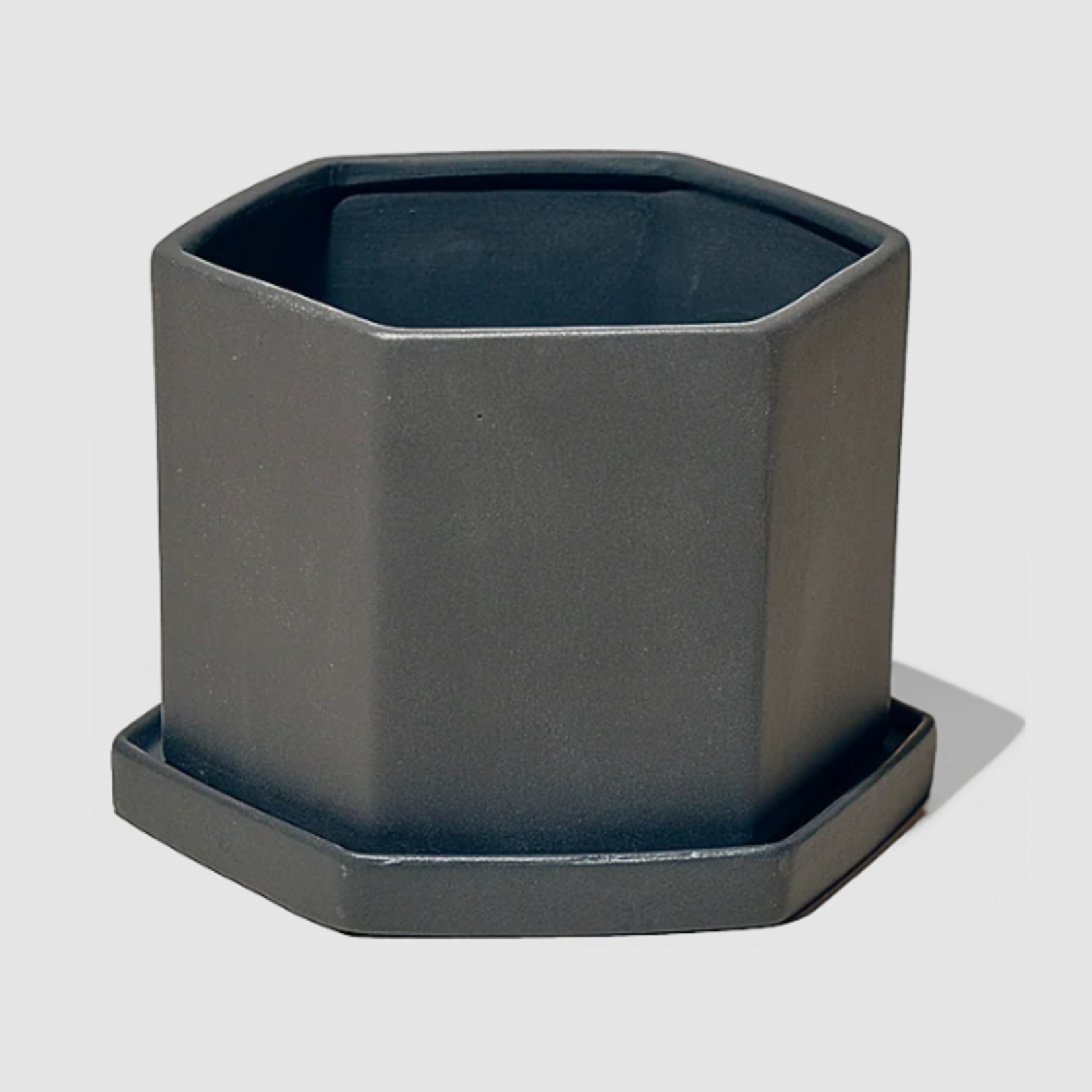 Pot avec assiette Hexi