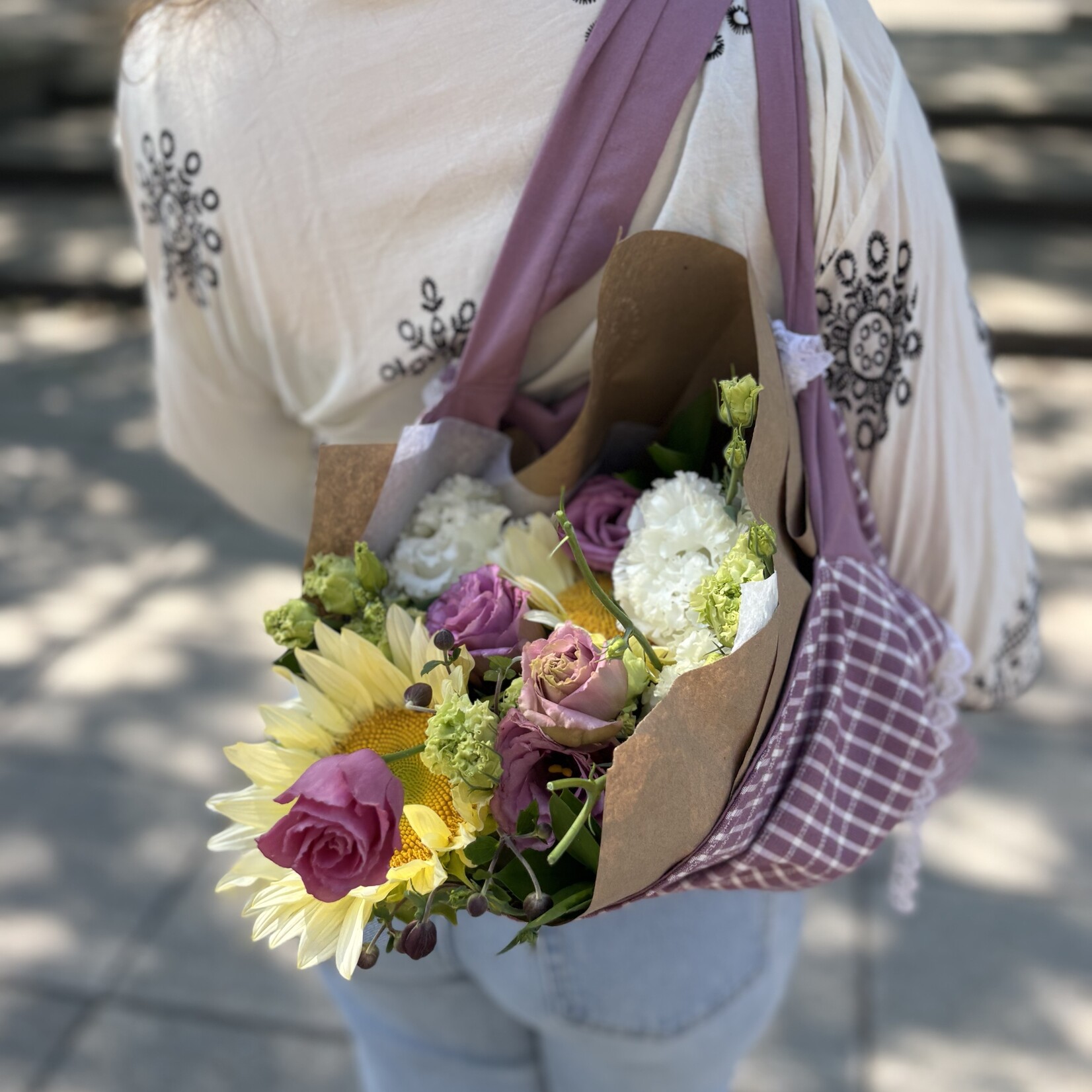 Melaninktattoo Le porte-bouquet en tissus recyclés – Melanink