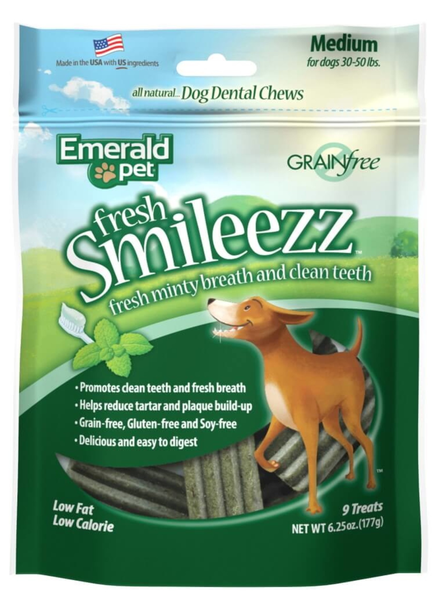 Emerald Pet Emerald Pet Fresh Smileezz Dog Dental Treats