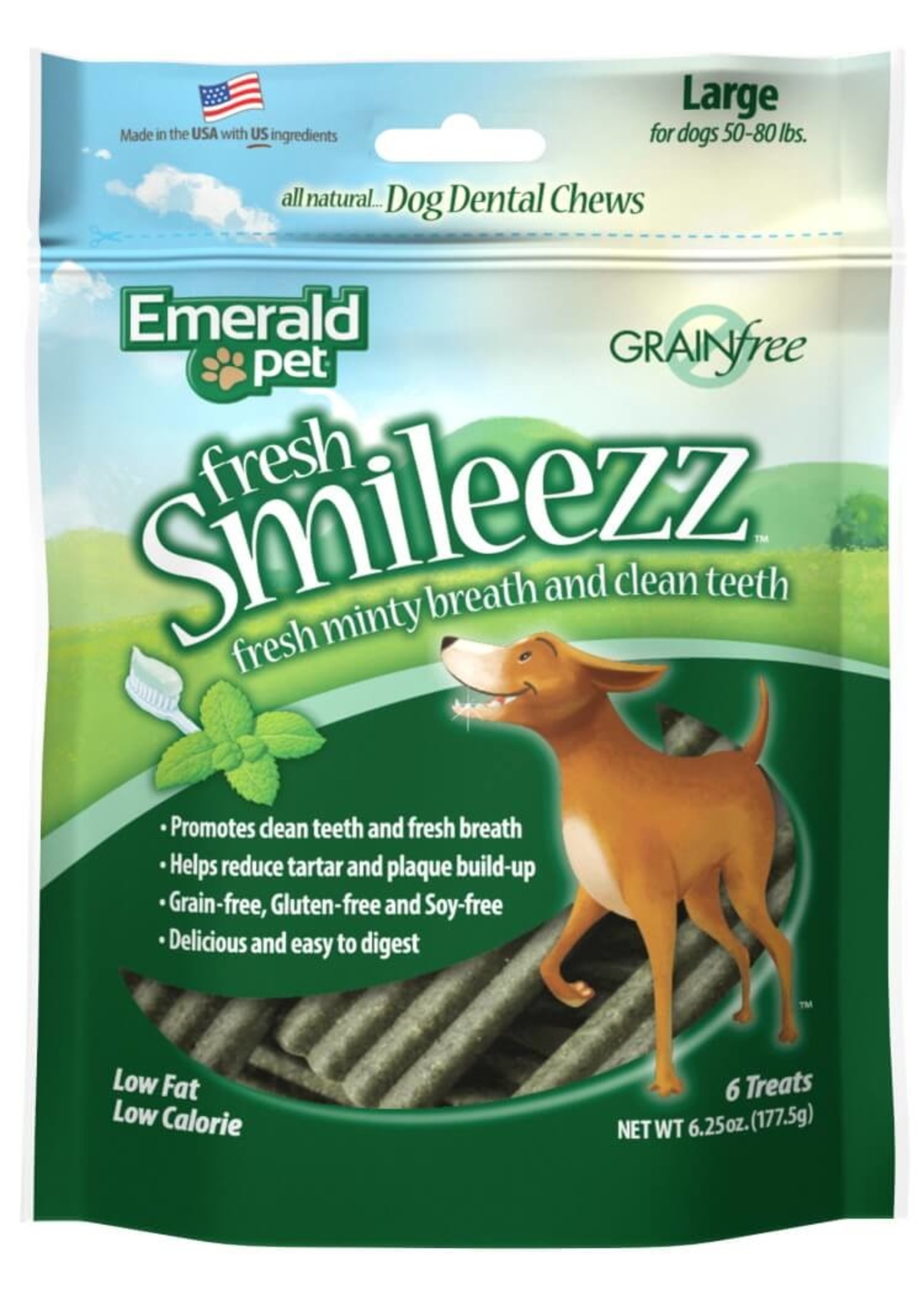 Emerald Pet Emerald Pet Fresh Smileezz Dog Dental Treats