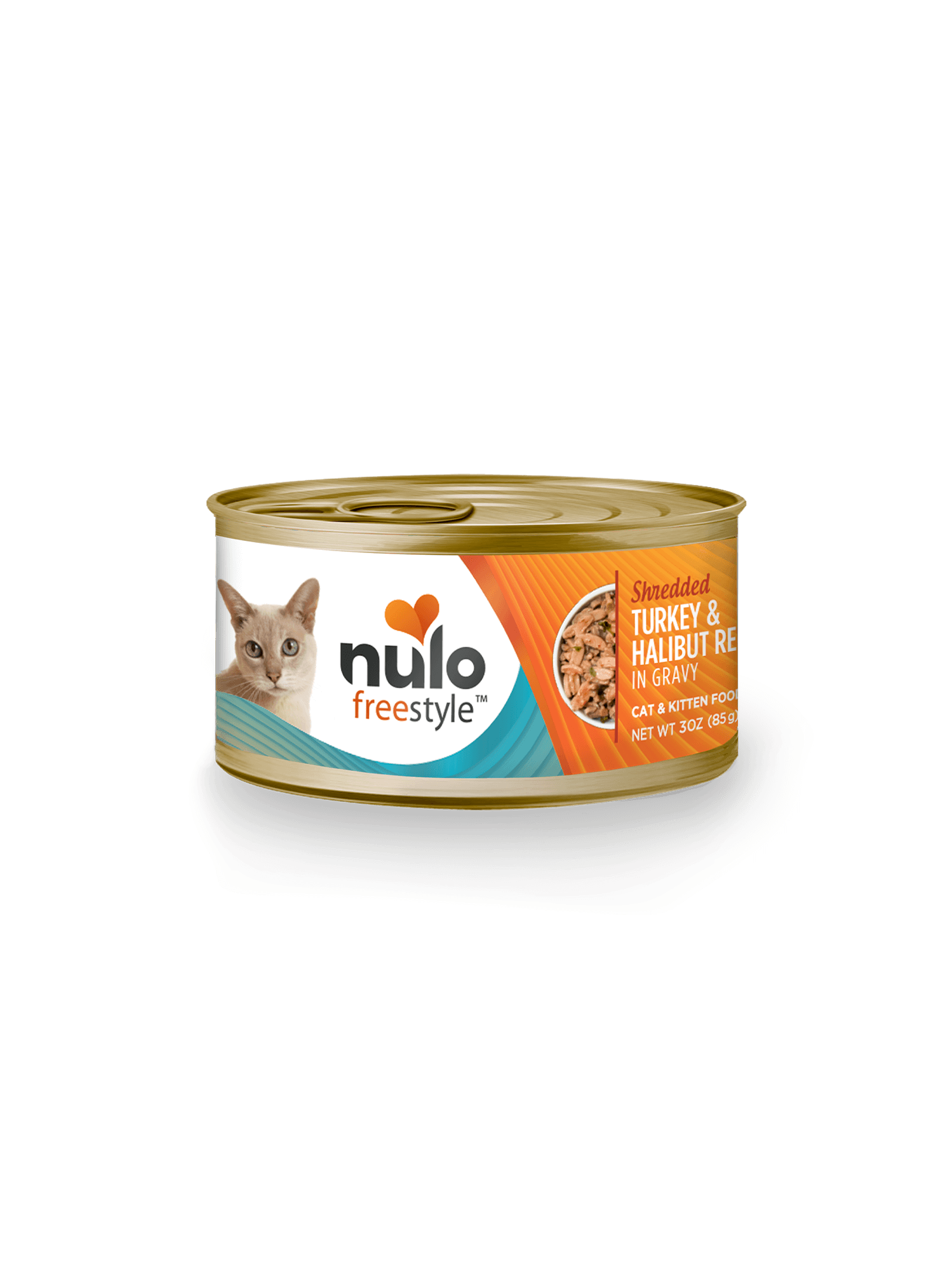 Nulo Freestyle Cat Food Turkey Halibut Shredded 3oz