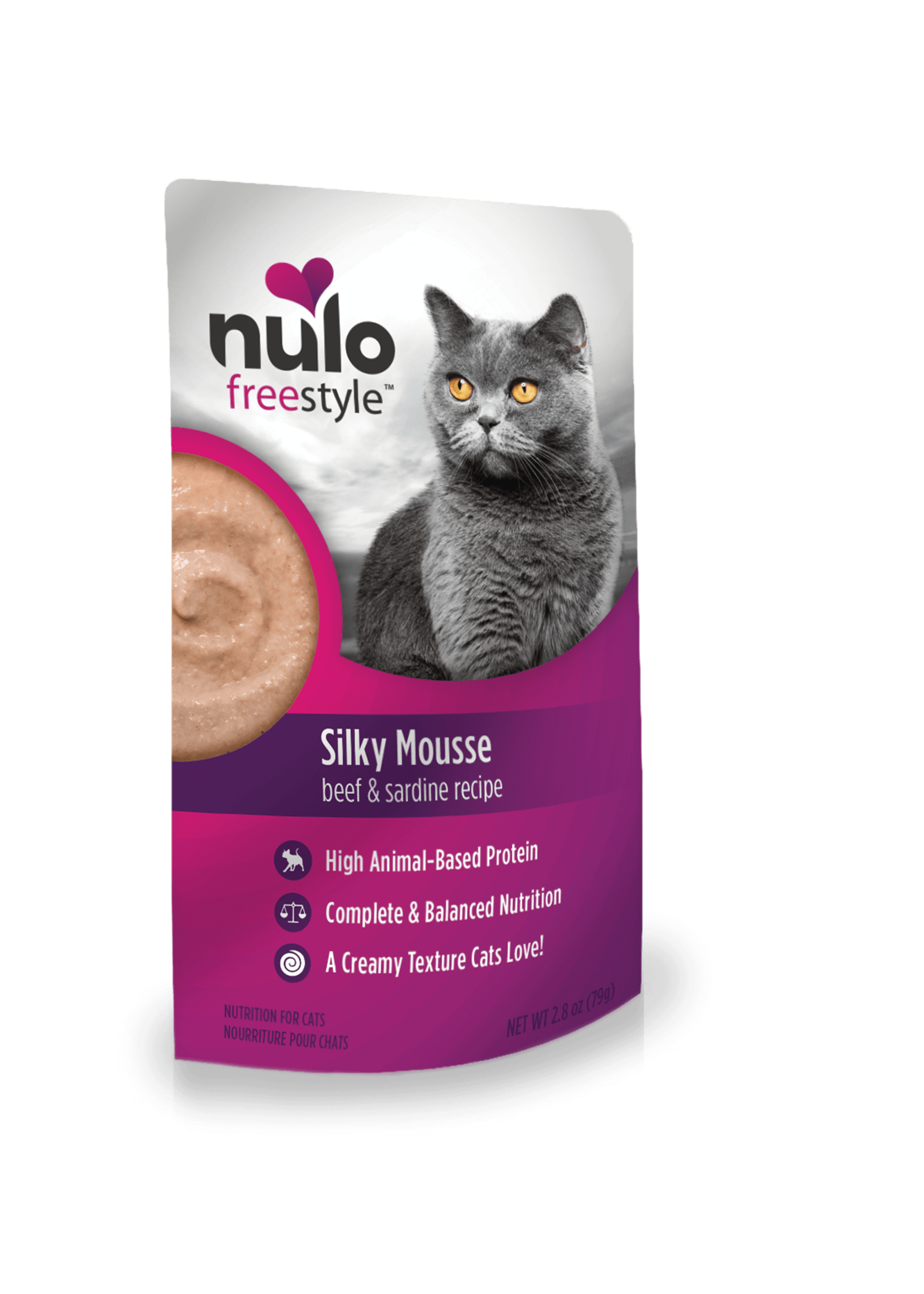 Nulo Nulo FreeStyle Grain Free Cat Silky Mousse Beef & Sardine