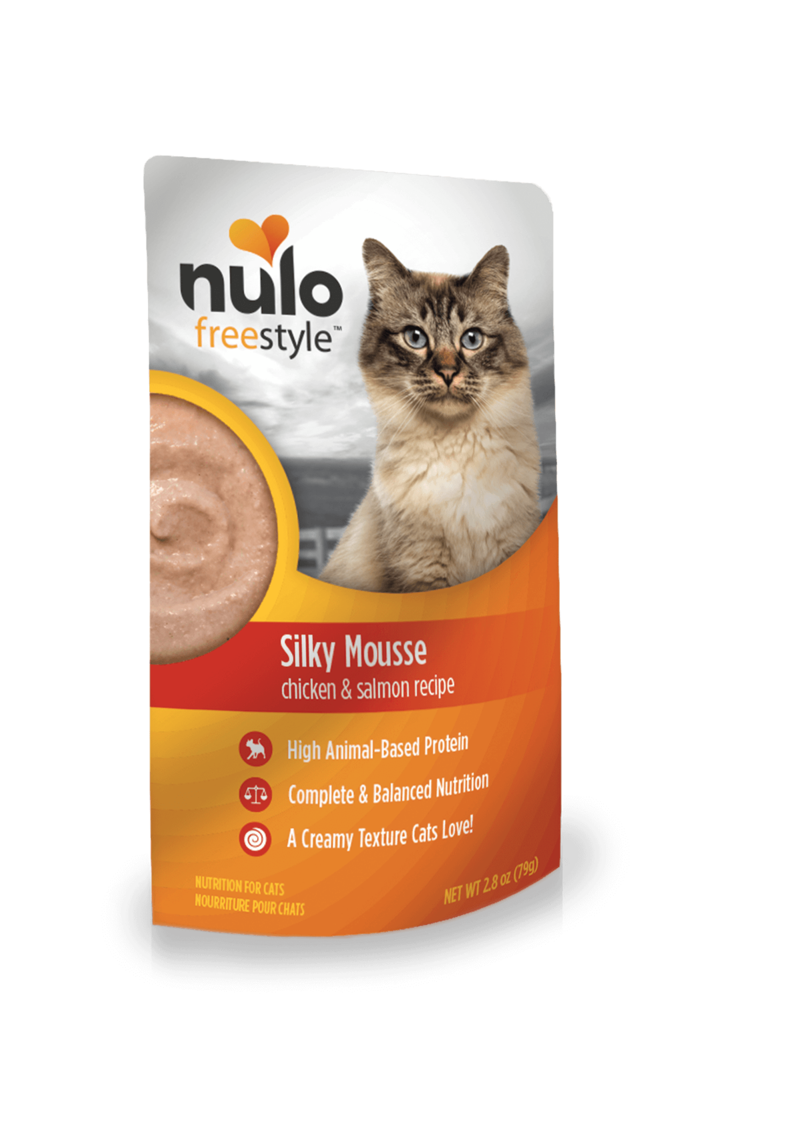 Nulo Nulo FreeStyle Grain Free Cat Silky Mousse Chicken & Salmon