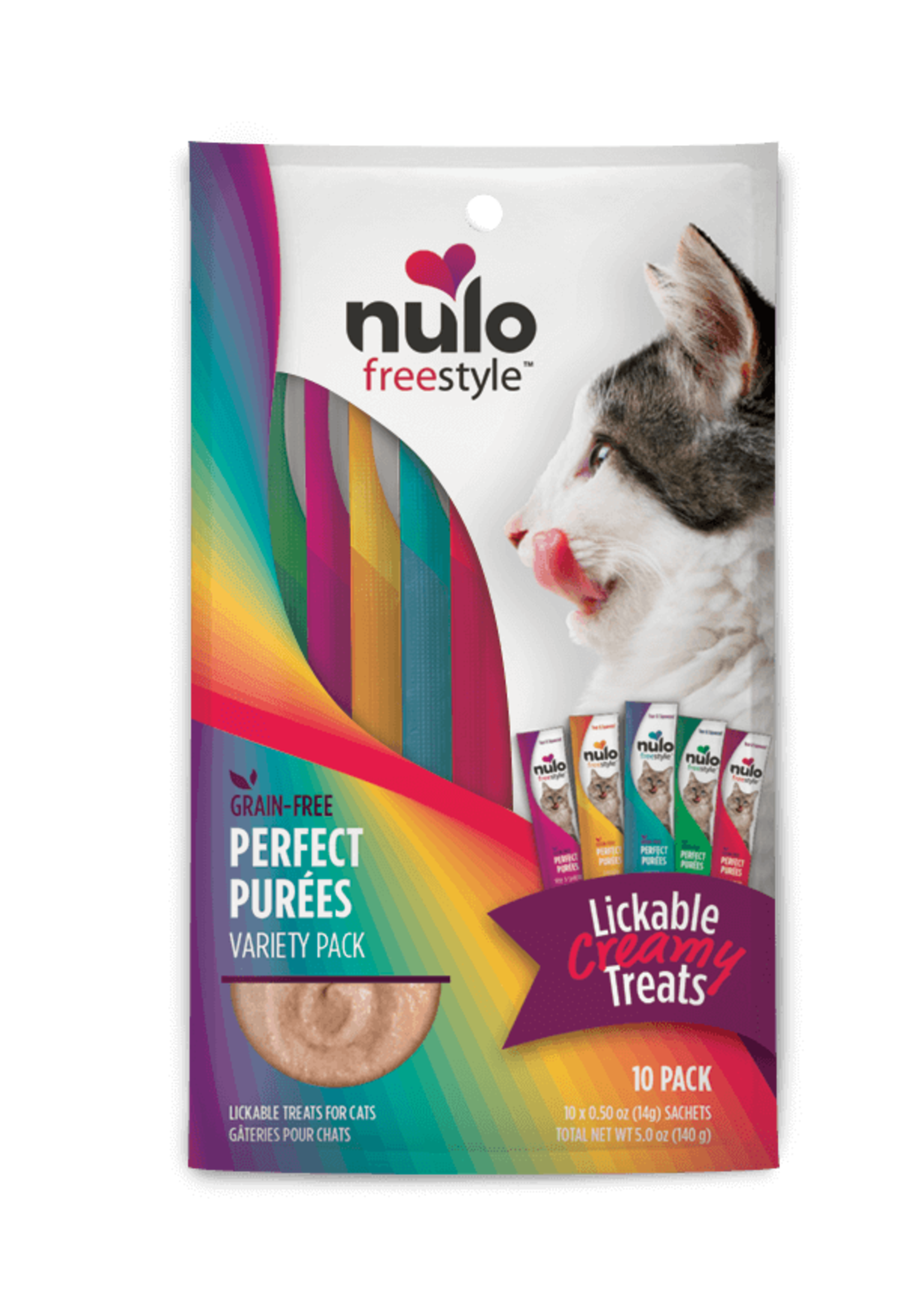 Nulo Nulo FreeStyle Cat Puree GF Variety 0.5oz 10 Pack