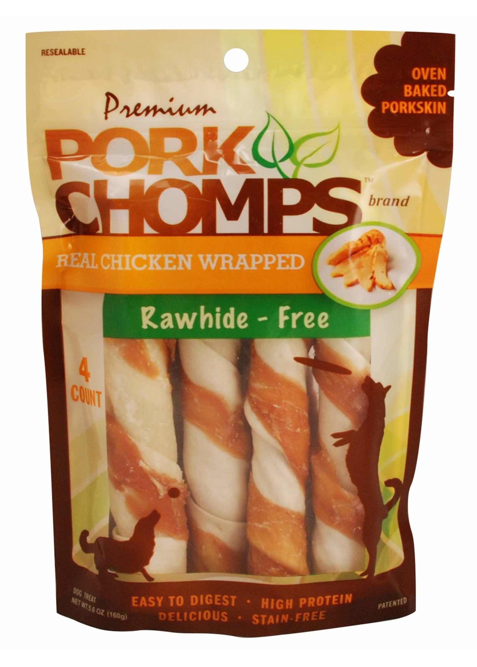 Pork Chomps Pork Chomps Real Chicken Wrapped Twists 4 ct