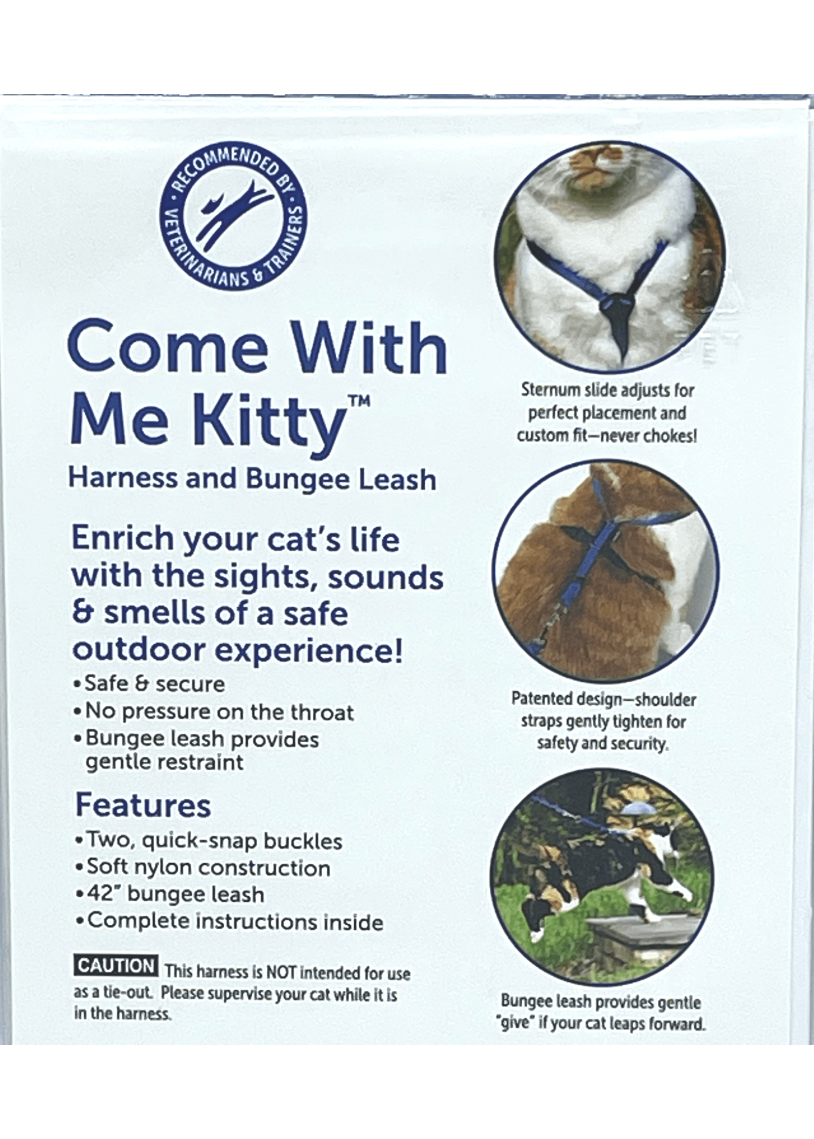 Pet Safe Come With Me Kitty Cat Harness & Bungee Leash