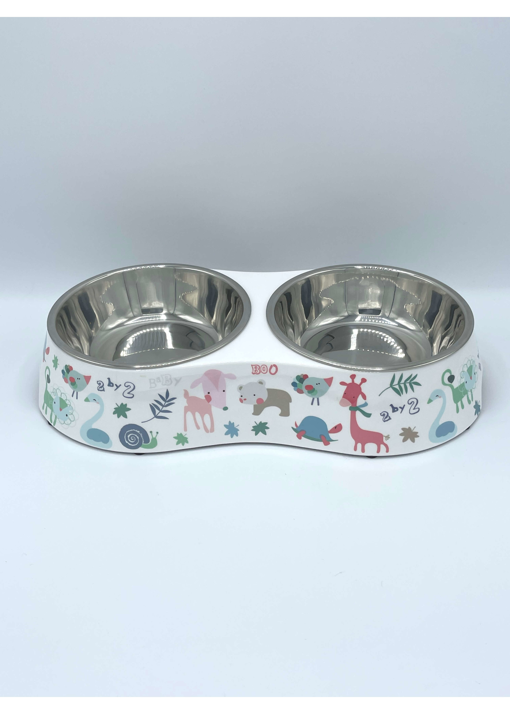 Stainless Steel 2 Bowl Designer Set