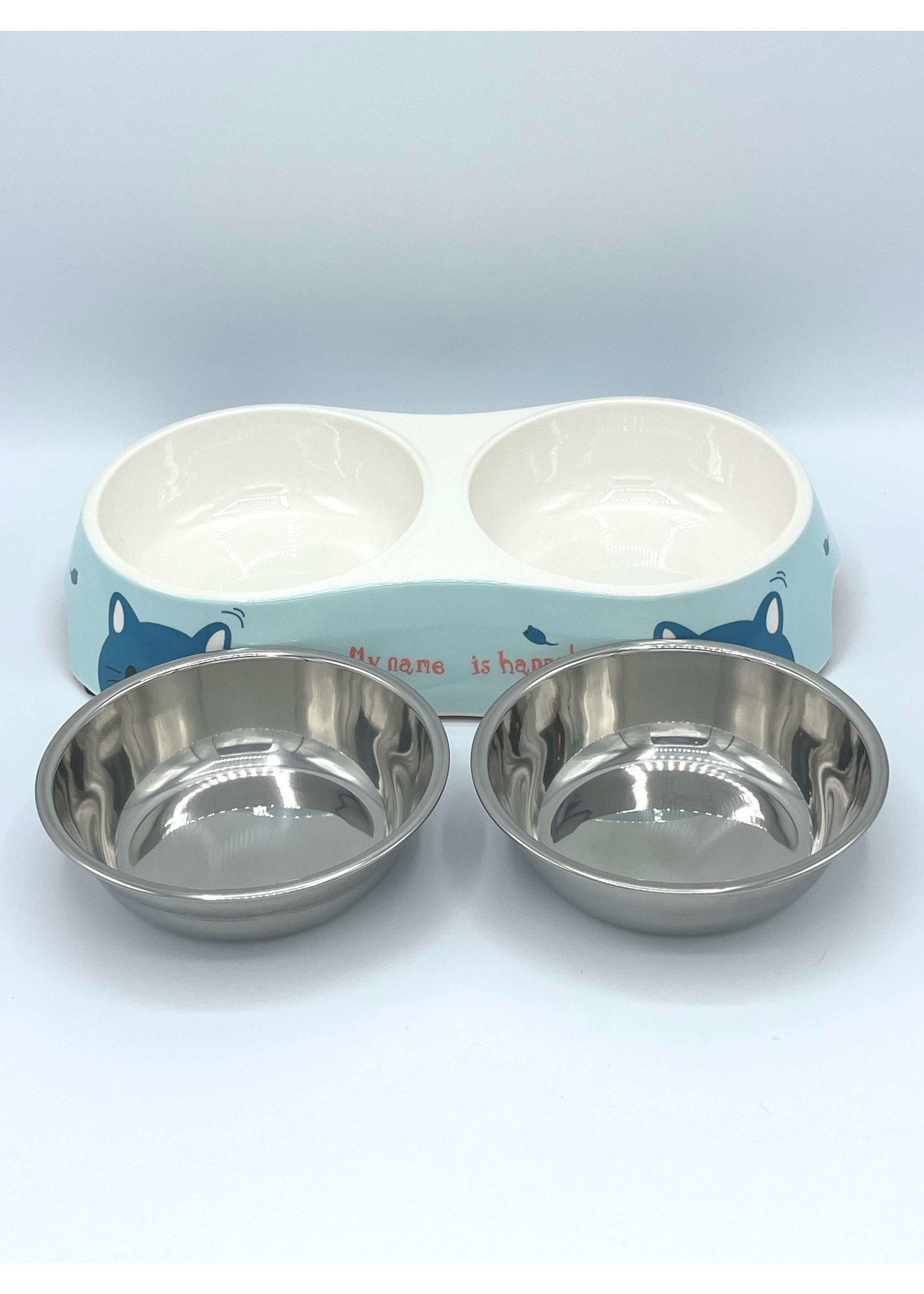 Stainless Steel 2 Bowl Designer Set