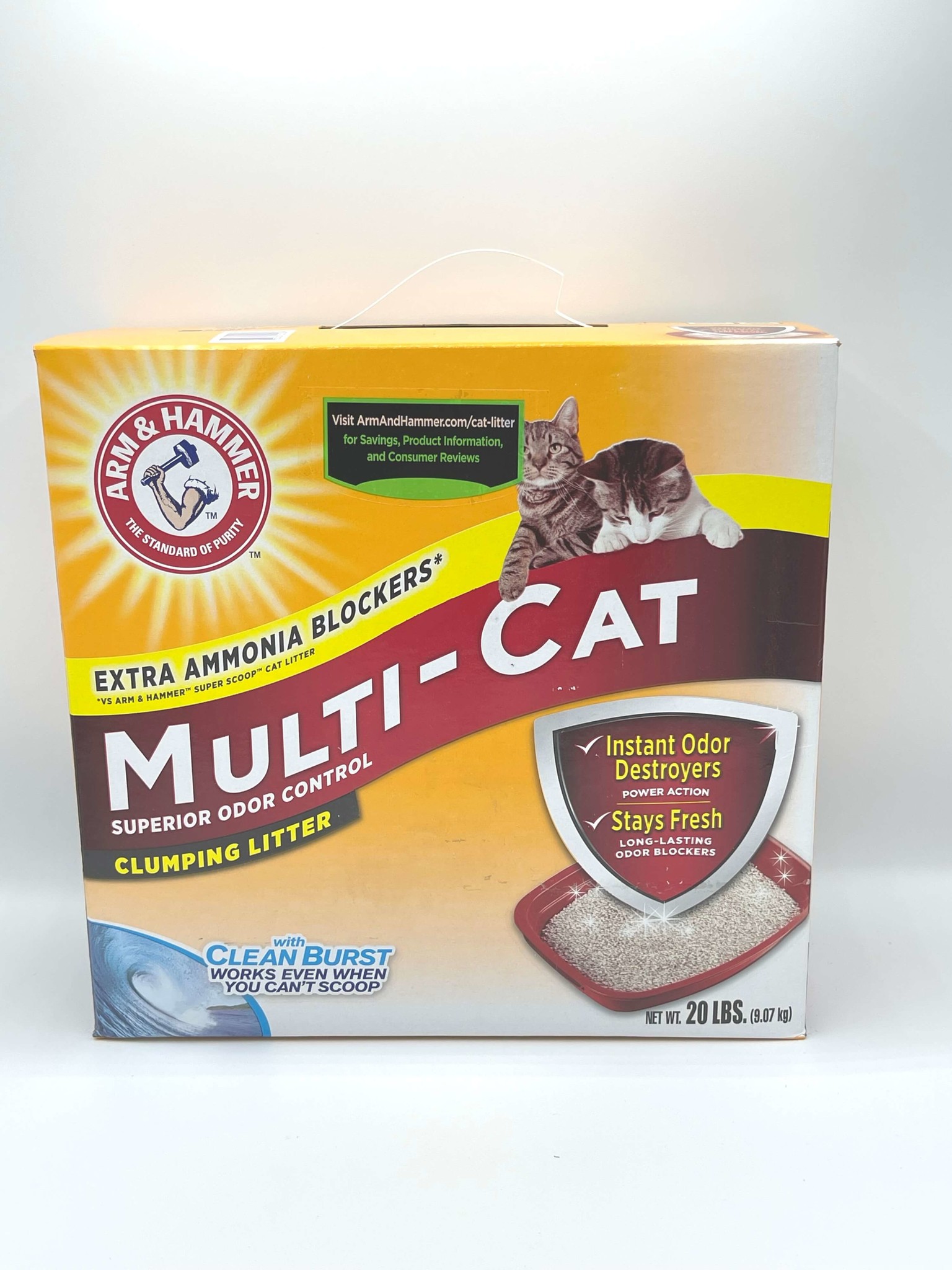 Arm and Hammer MultiCat Extra Strength Clumping Litter Skilos, A