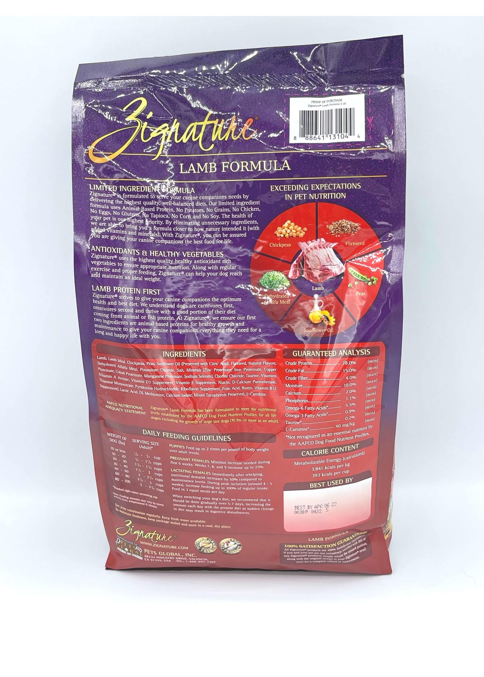 Zignature Zignature Limited Ingredient Formula Dog Food Lamb