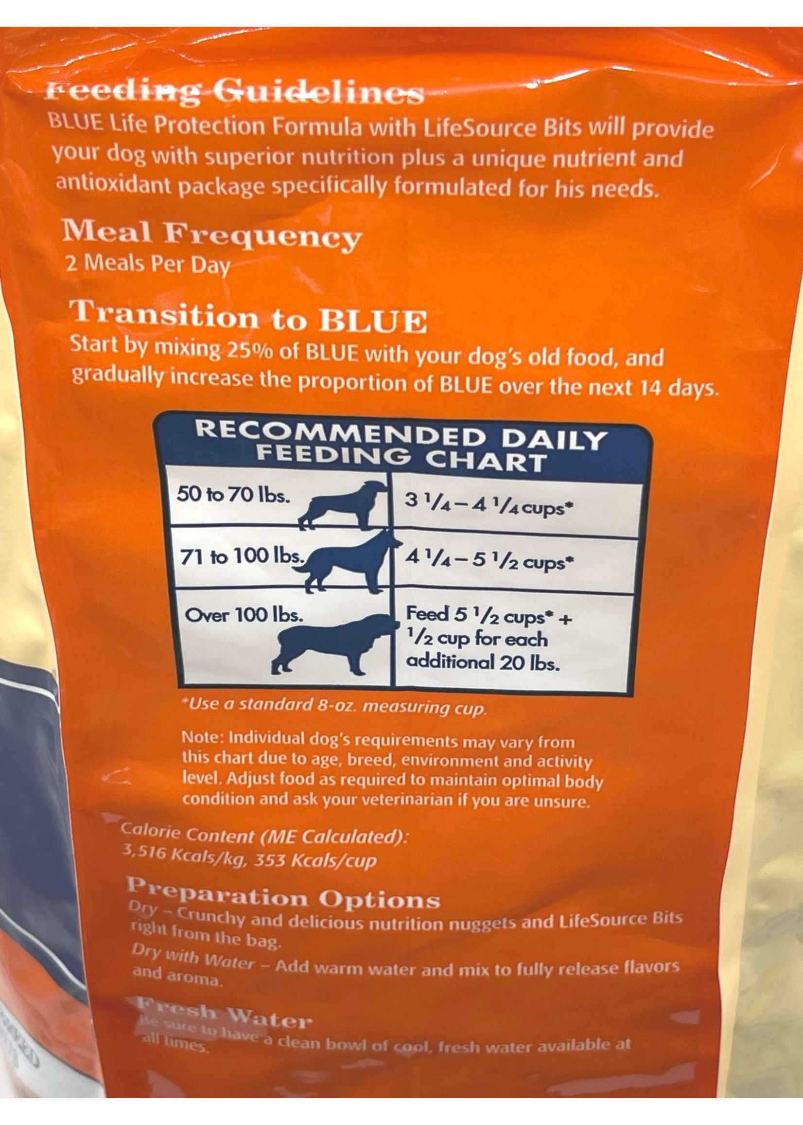 how much blue buffalo to feed my dog