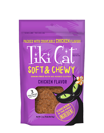 Tiki Cat Soft & Chewy Chicken Flavor Cat Treats - Skilos, A Family