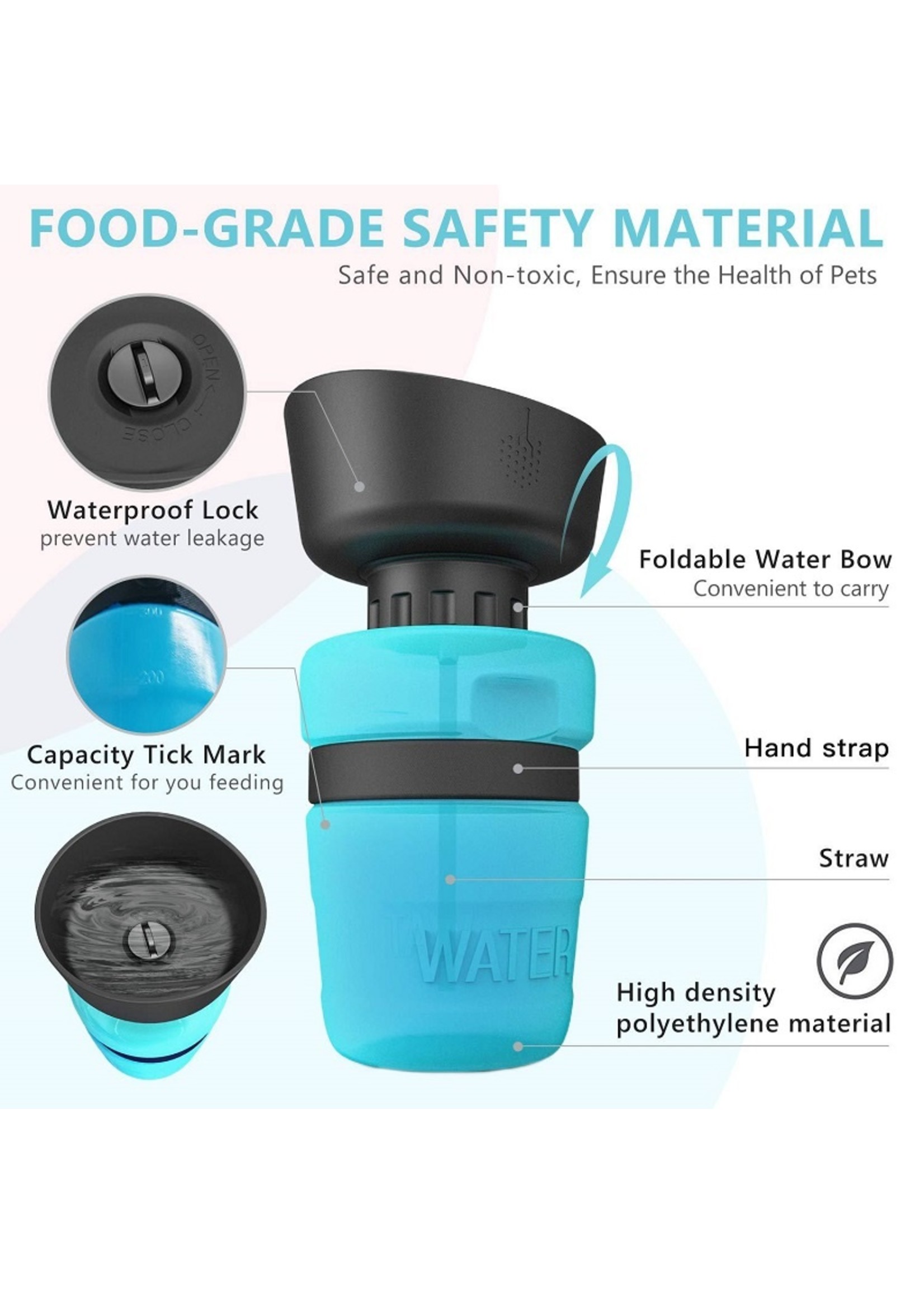 Collapsible Pet Water Bottle