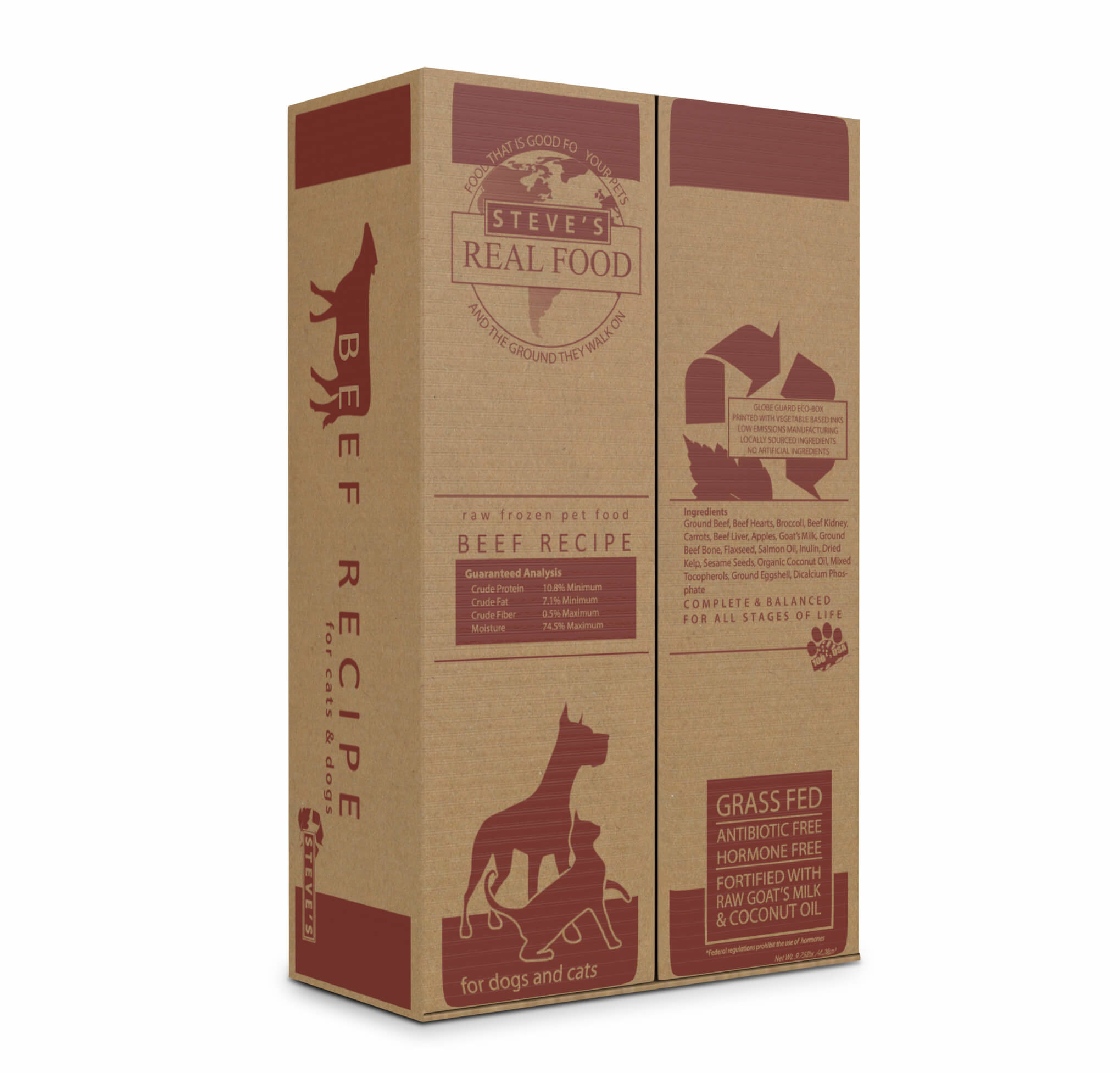 Steve's Real Food Frozen Beef Patties Skilos, A Family Pet Store