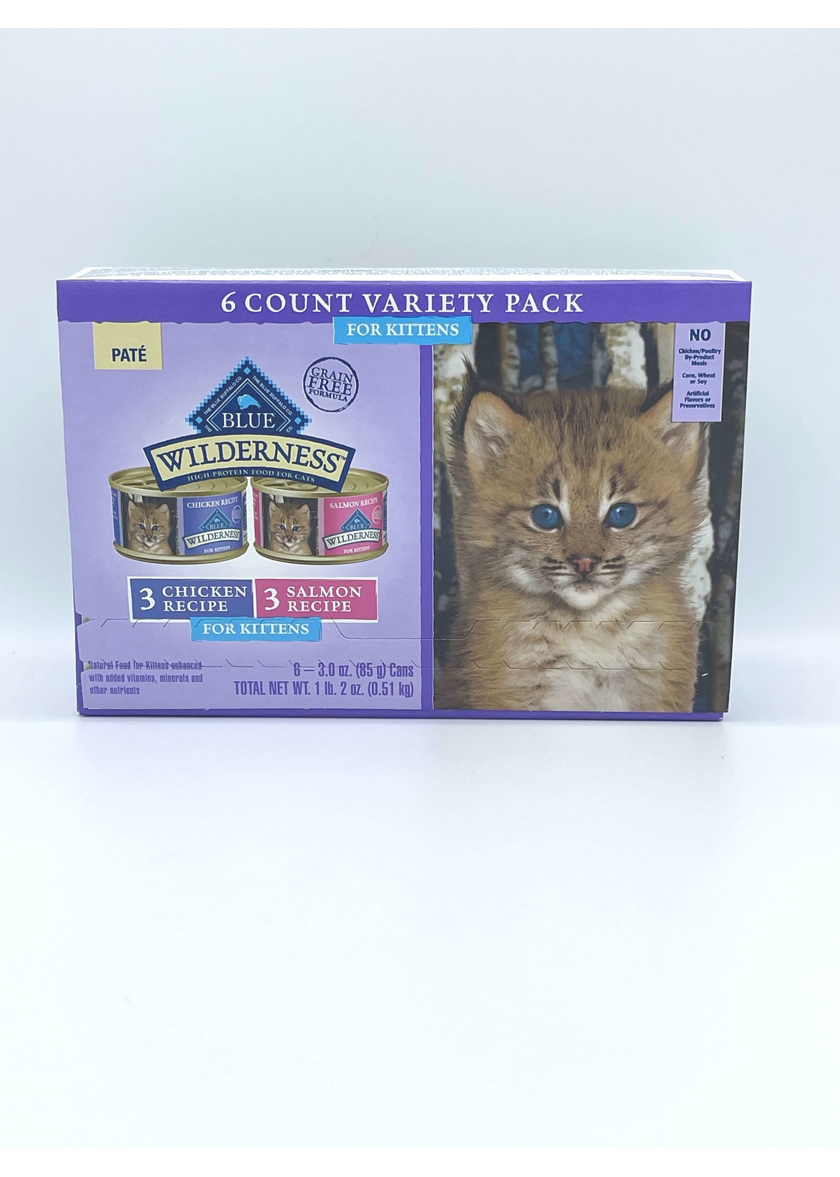 Blue Buffalo Blue Wilderness Chicken and Salmon Kitten Multipack