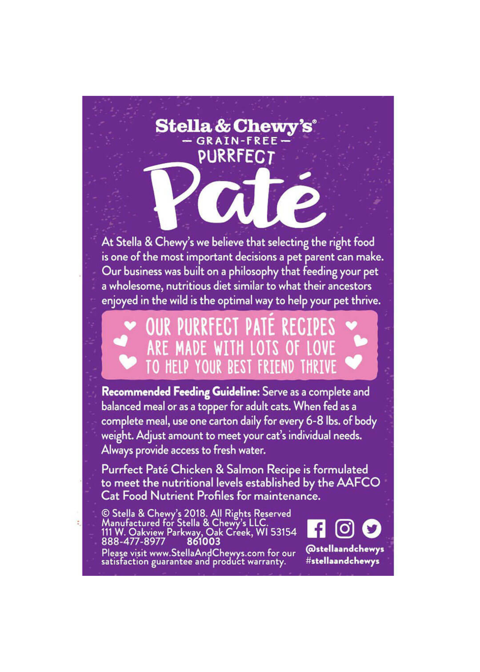 Stella & Chewy's Stella & Chewy's Purrfect Pate Chicken & Salmon Recipe