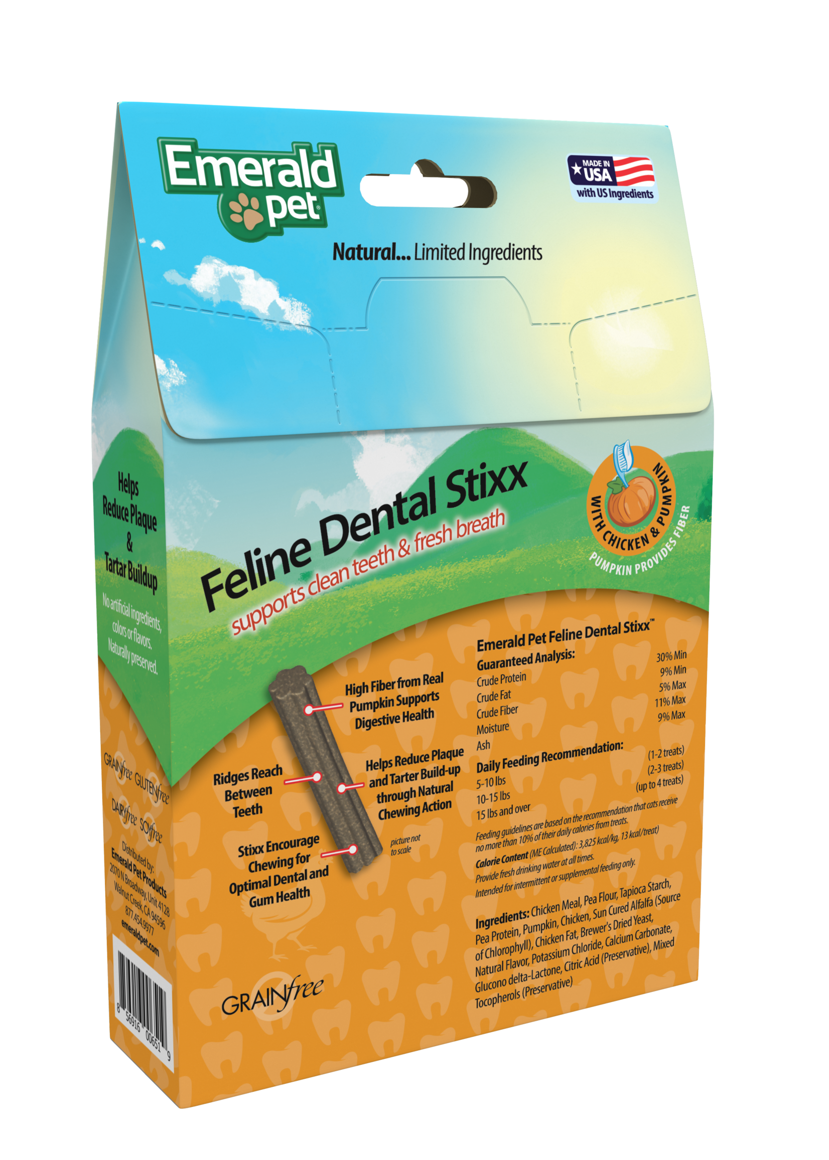 Emerald Pet Emerald Pet Feline Dental Stixx Chicken