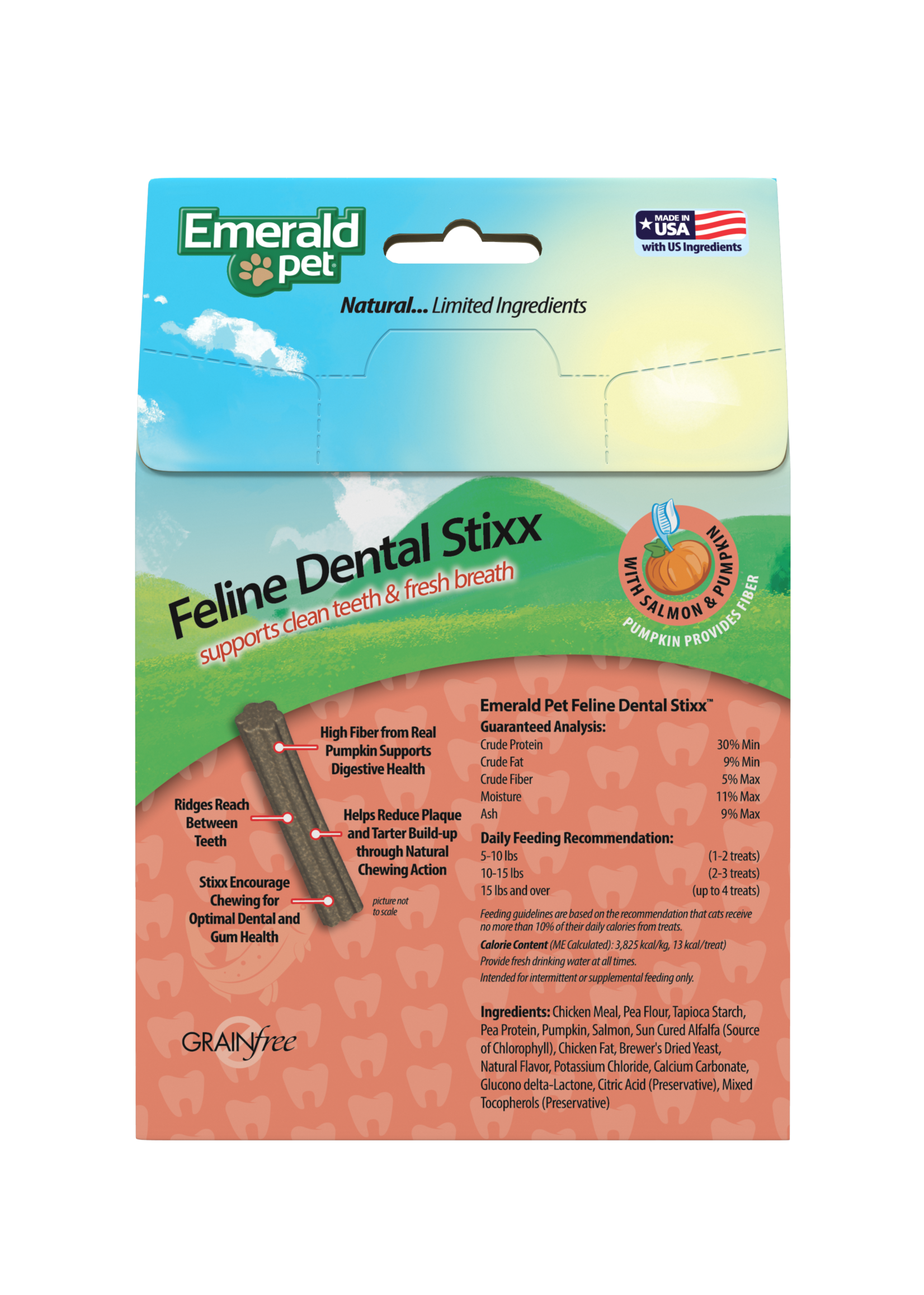 Emerald Pet Emerald Pet Feline Dental Stixx Salmon