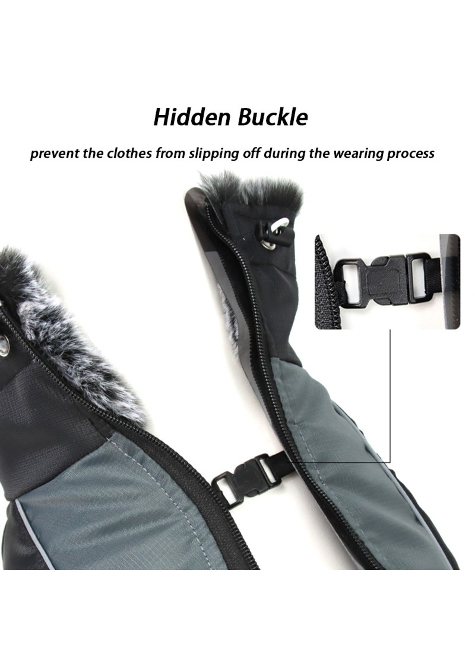 Winter Warm Pet Jacket with Harness