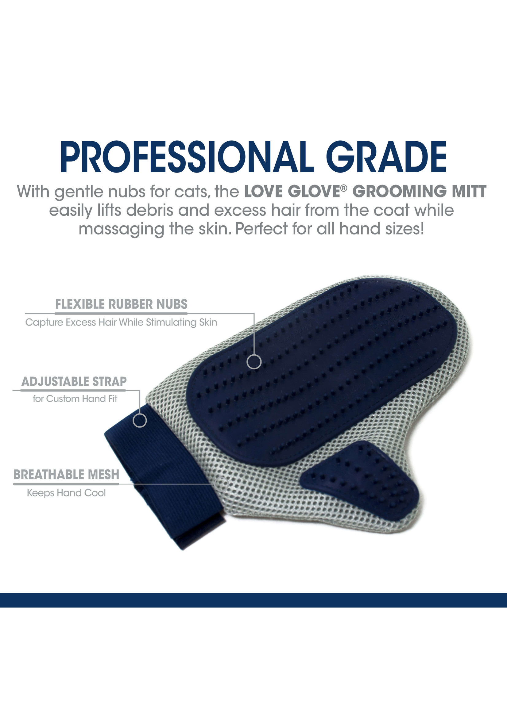 Magic Coat Love Glove Grooming Mitt For Cats