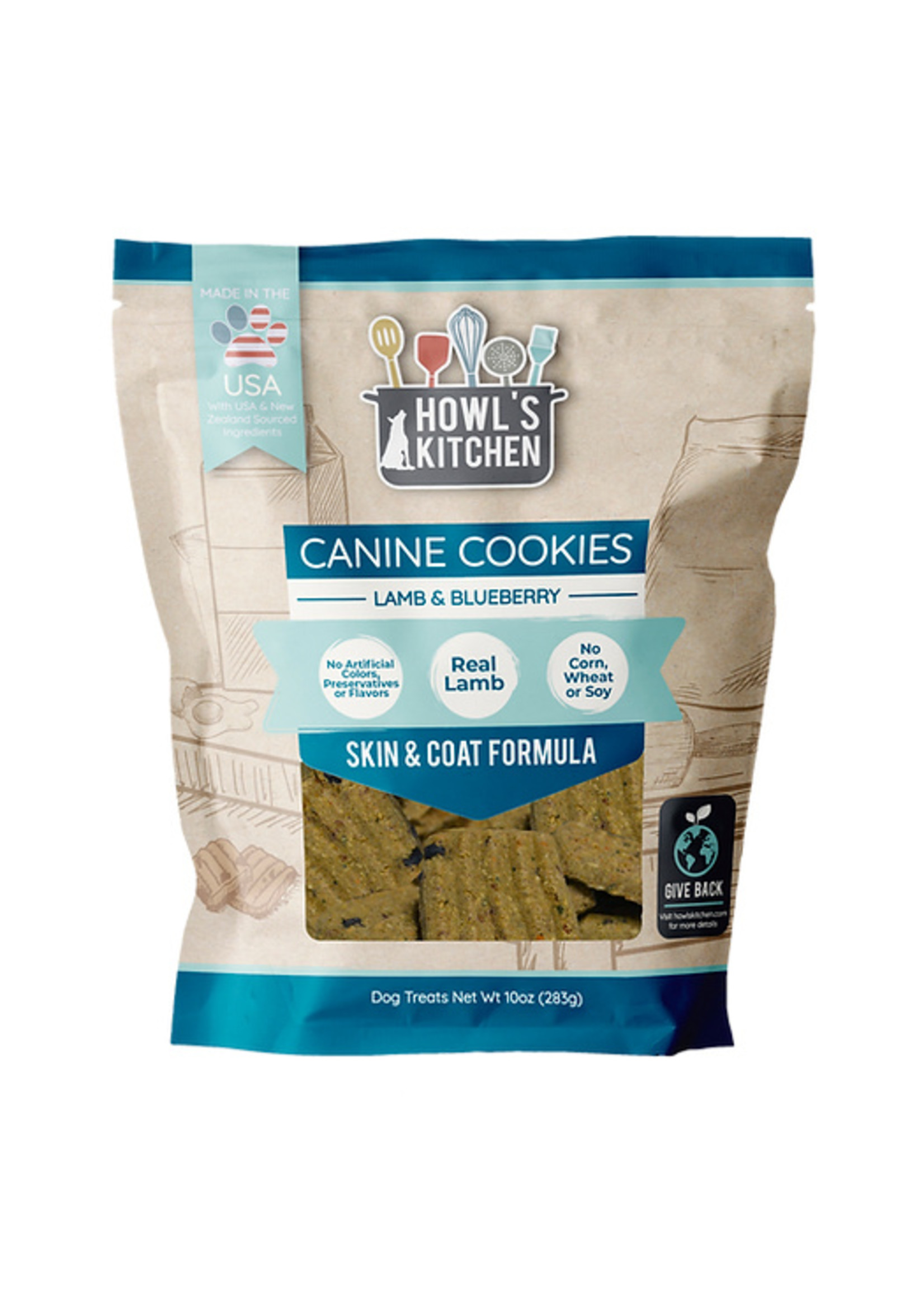 Howl's Kitchen Howl's Kitchen Lamb and Blueberry Canine Cookies