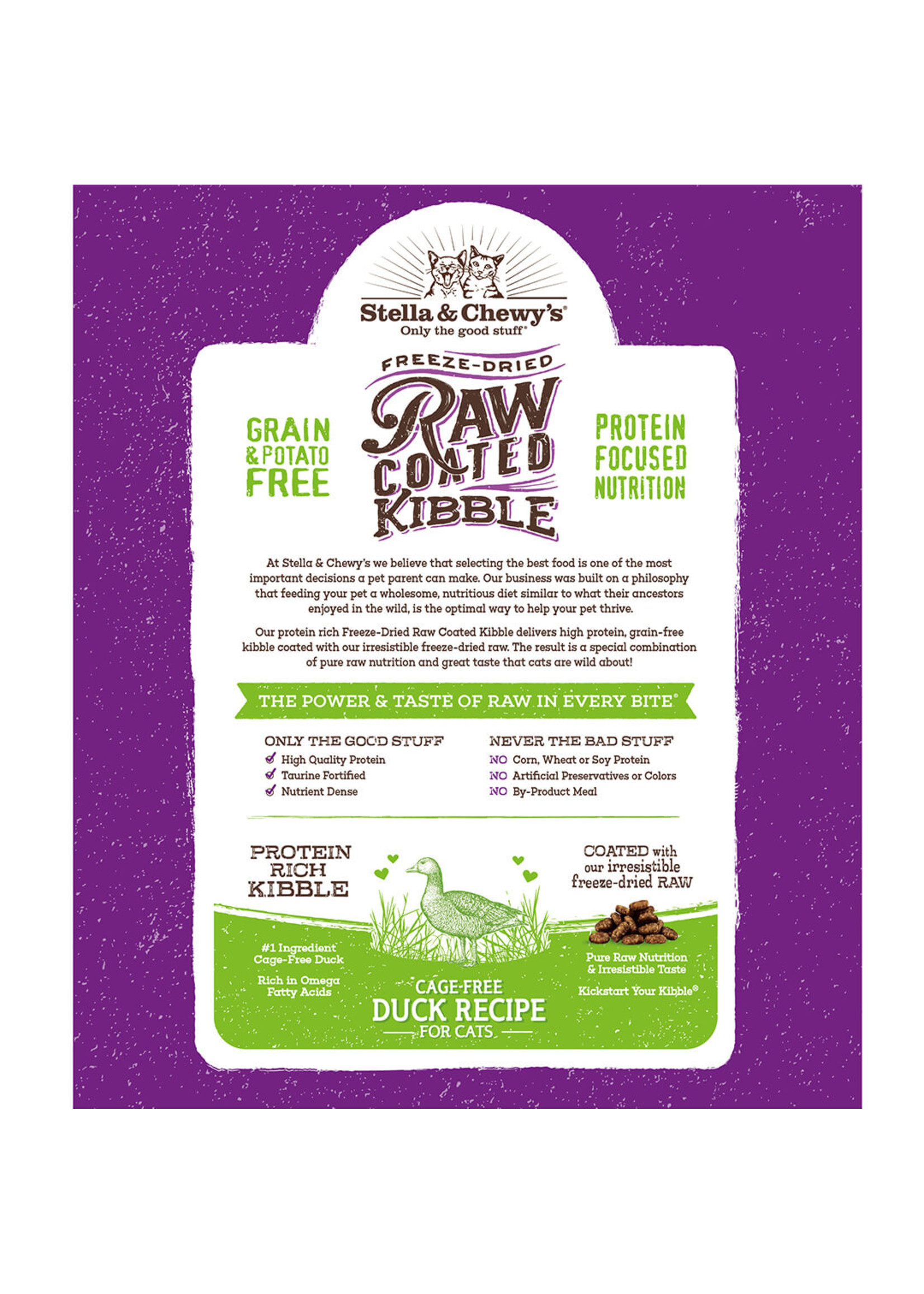 Stella & Chewy's Stella & Chewy's Raw Coated Cage Free Duck Cat Food