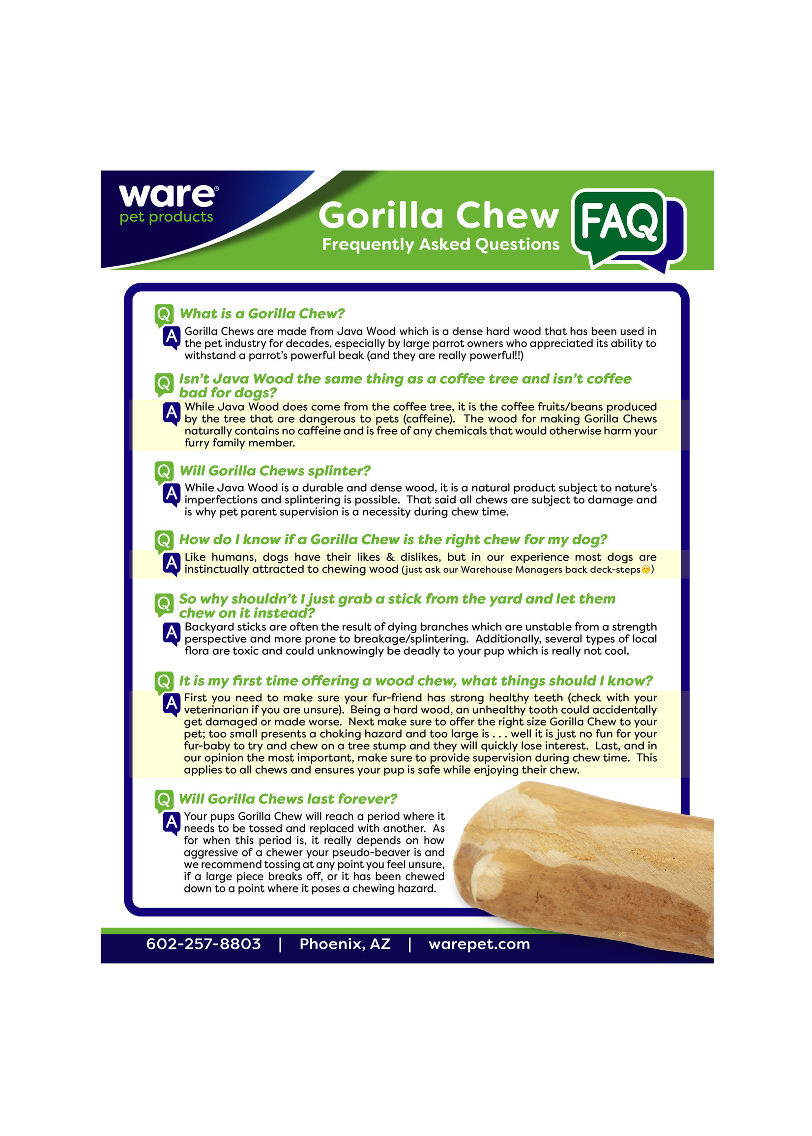 Ware Gorilla Chew