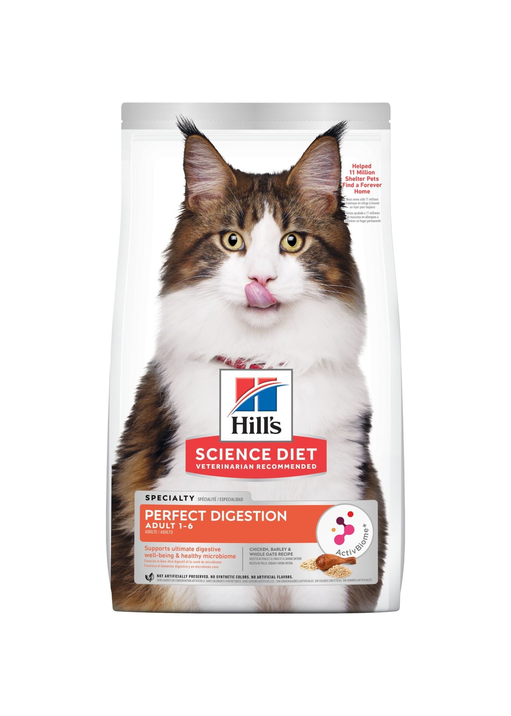 Hill's Science Diet Hill's Science Diet Adult Perfect Digestion Cat Food Chicken, Barley & Whole Oats