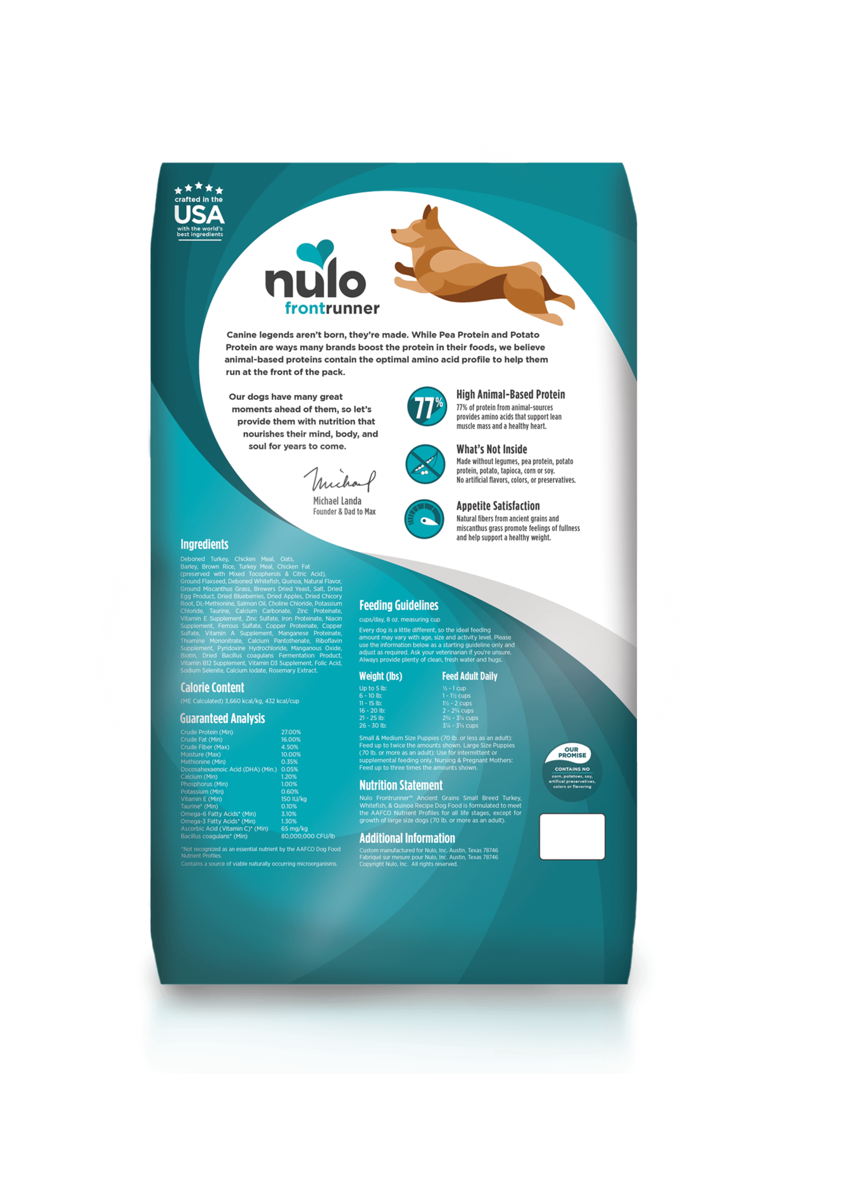 Nulo Nulo Small Breed Dog Food Turkey, Fish, and Quinoa