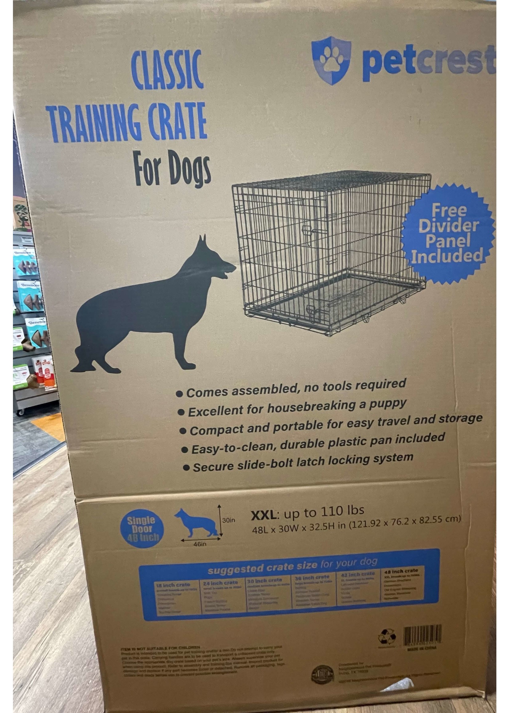 Petcrest Single Door Dog Crate