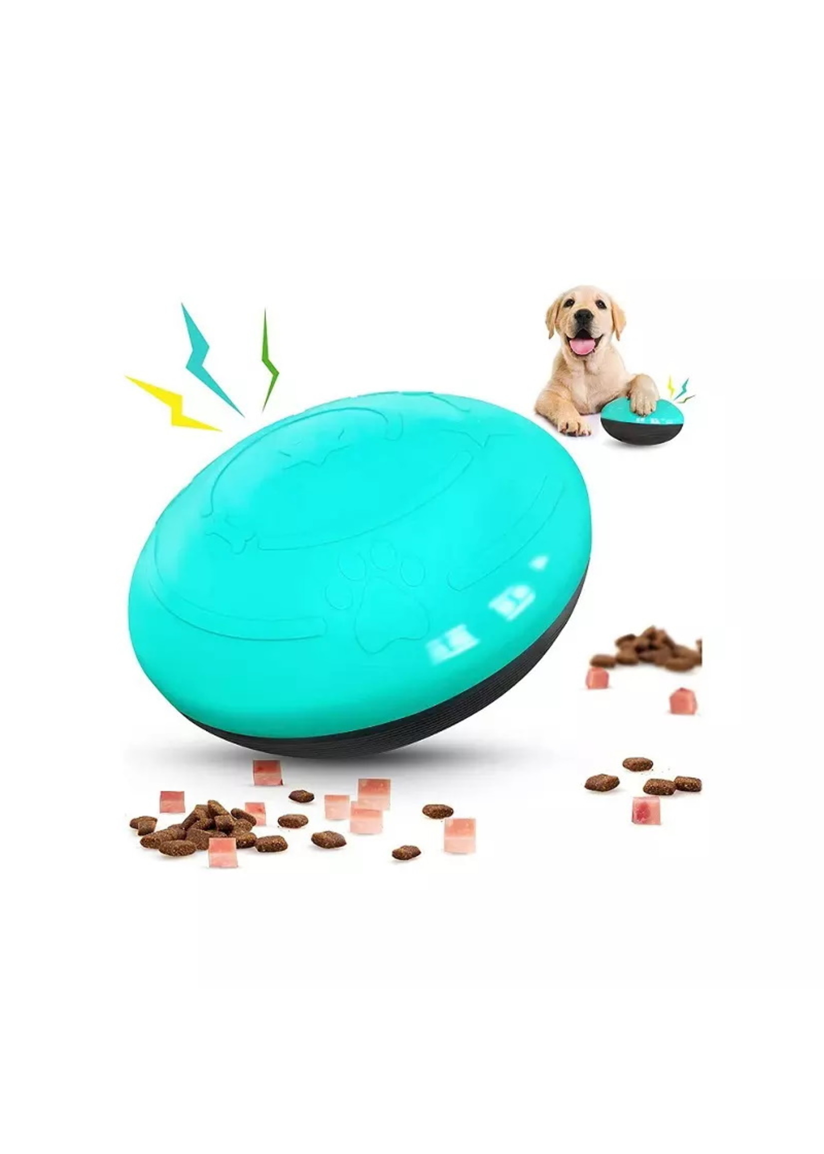 Interactive Saucer Treat Dispensing Dog Toy