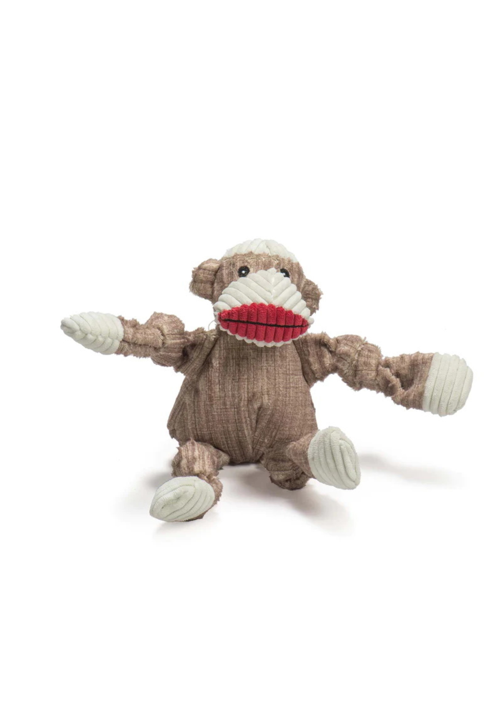 Hugglehounds Sock Monkey Dog Toy