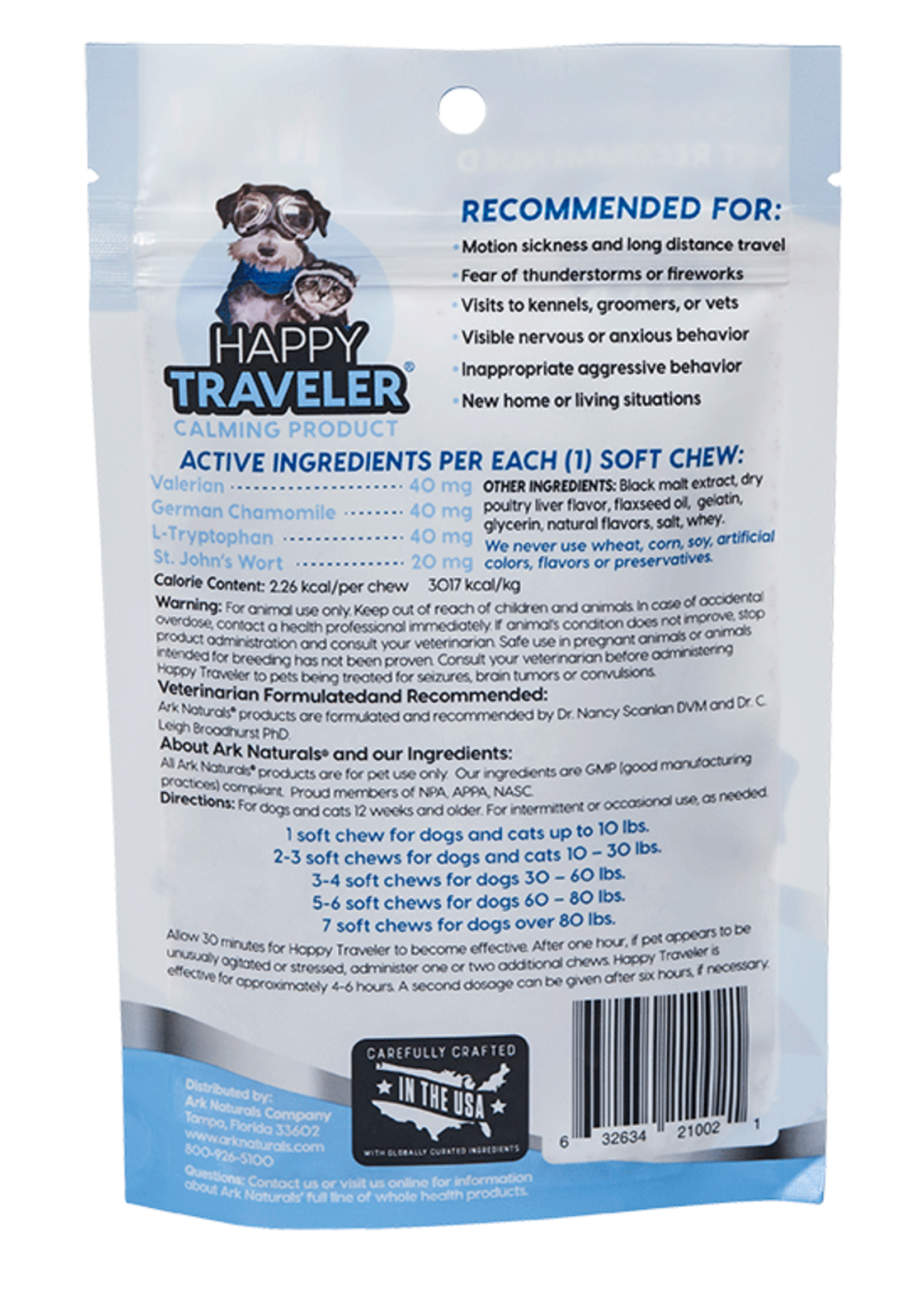 Ark Naturals Ark Naturals Happy Traveler Soft Chews