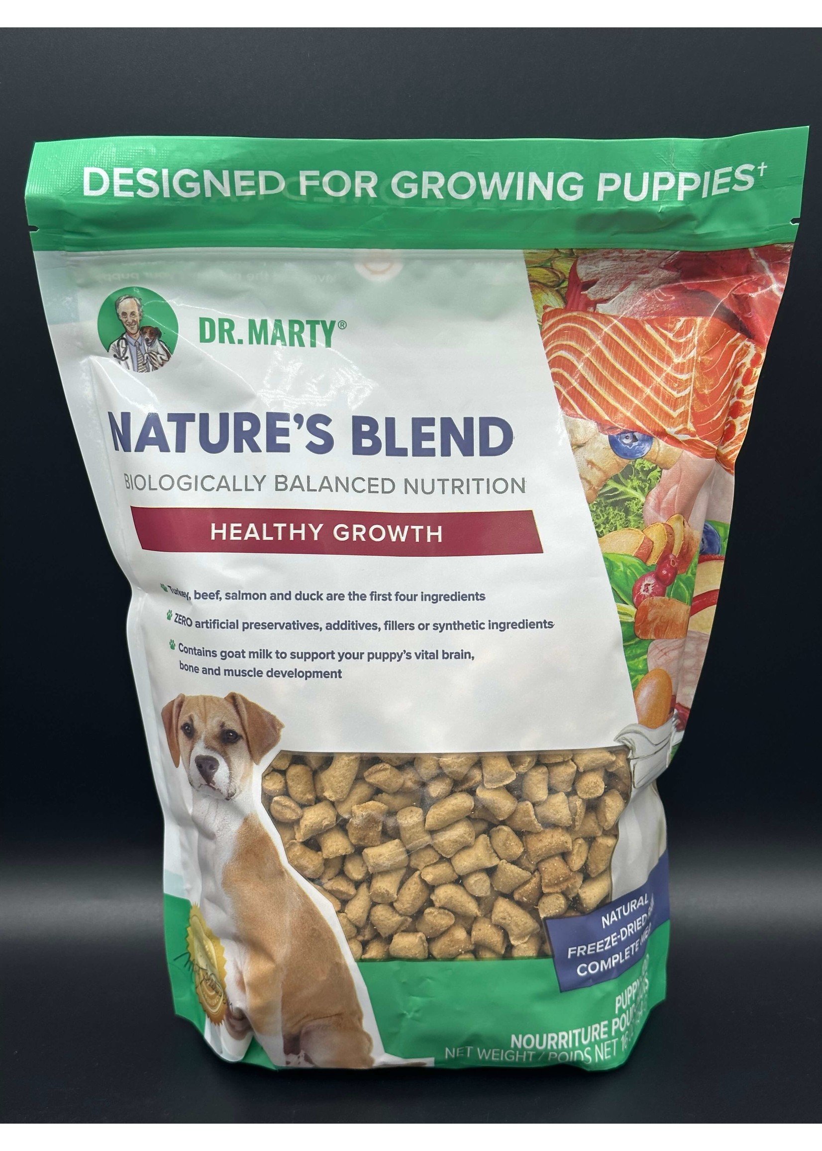 Dr. Marty Nature's Blend Healthy Growth Freeze-Dried Raw Dog Food 16oz