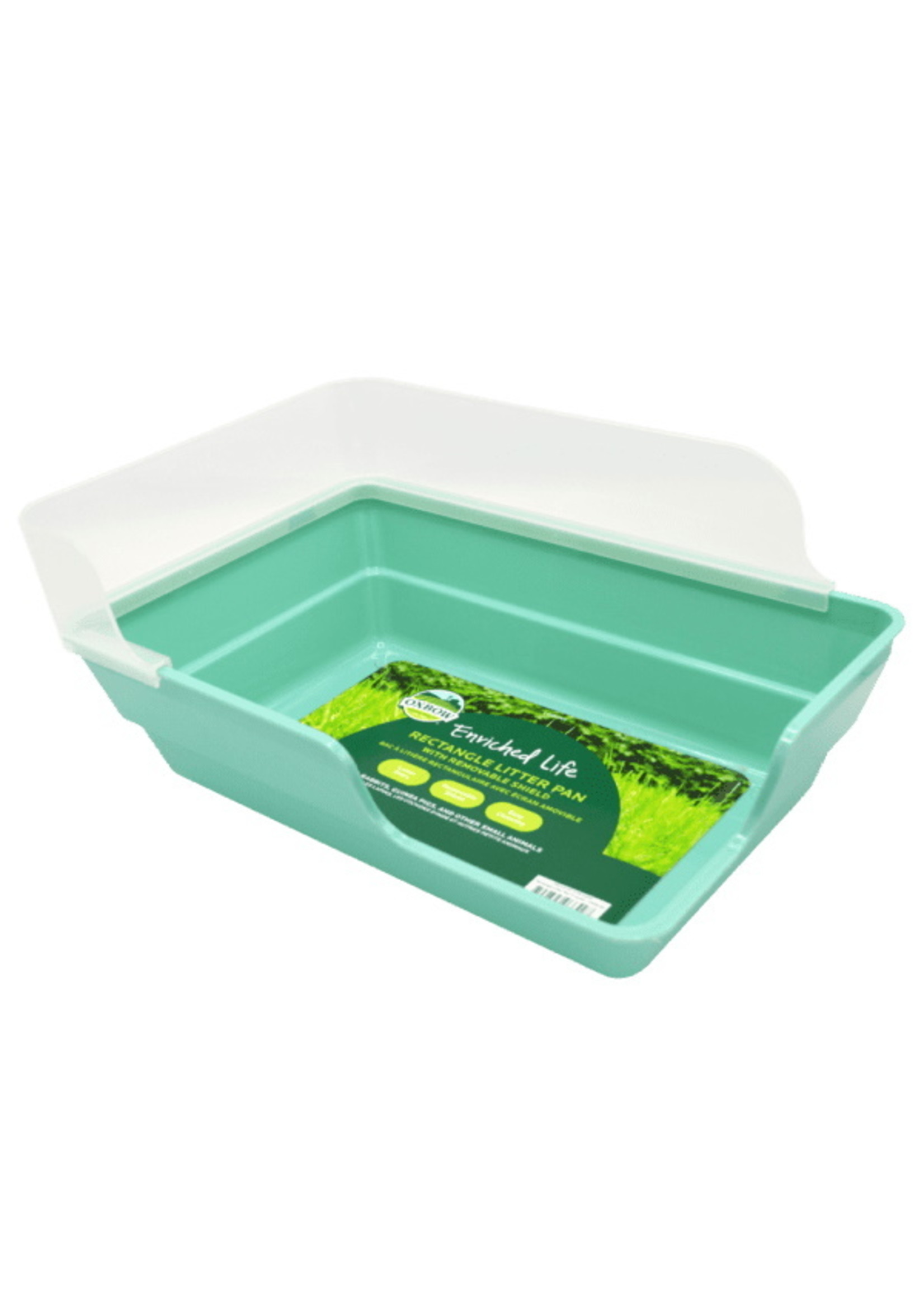 Oxbow Oxbow Rectangle Litter Pan with Removable Shield