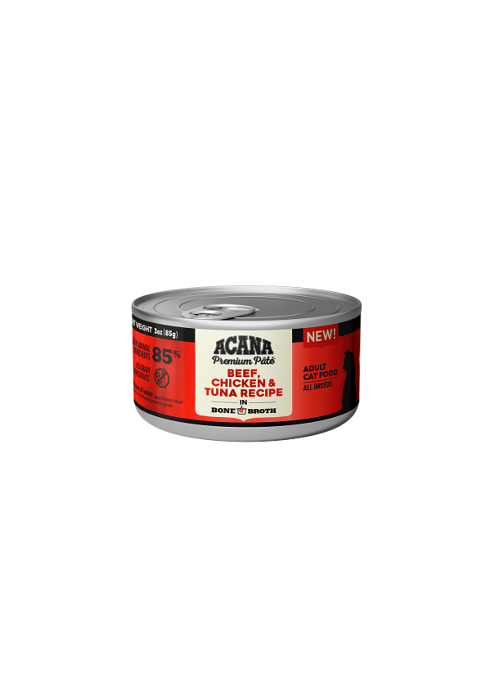 Acana Acana Premium Pate: Beef, Chicken & Tuna Wet Cat Food