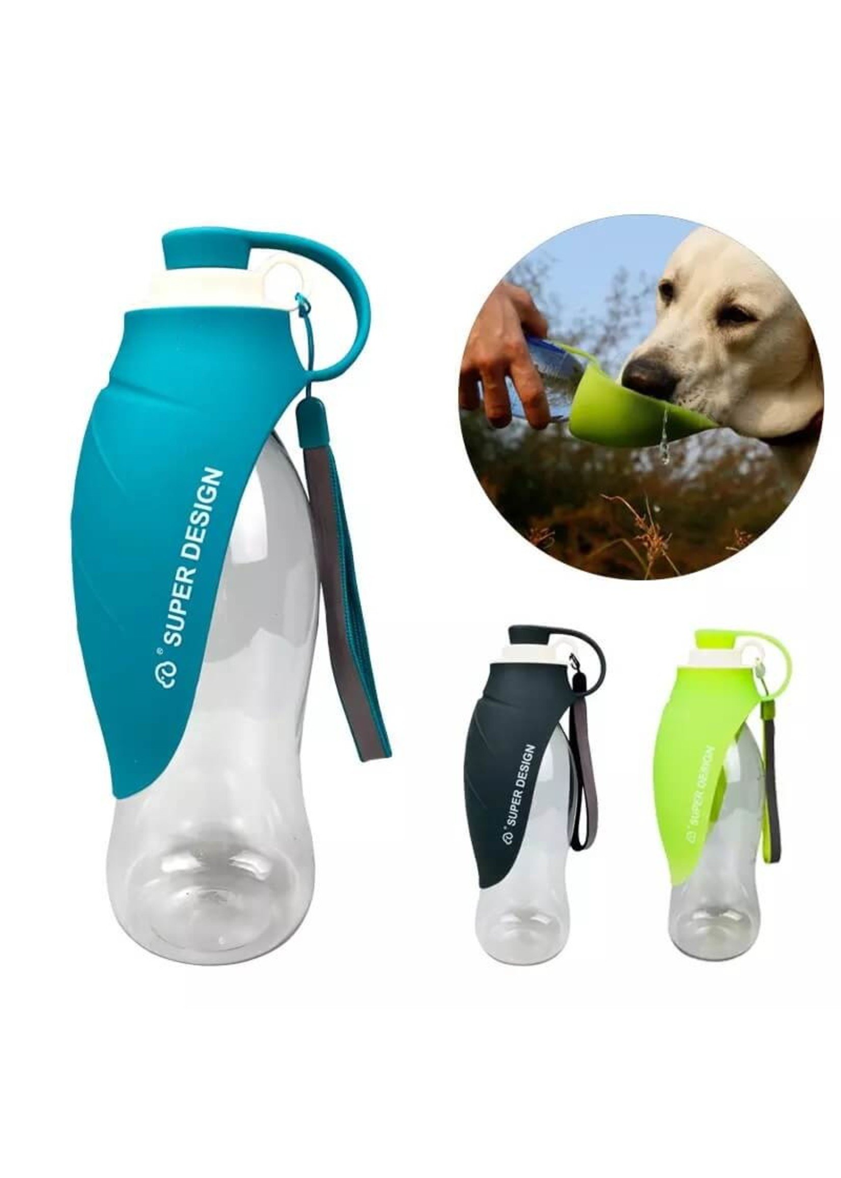 Dog Water Bottles Travel Portable Leaf Reversible Lightweight Pet