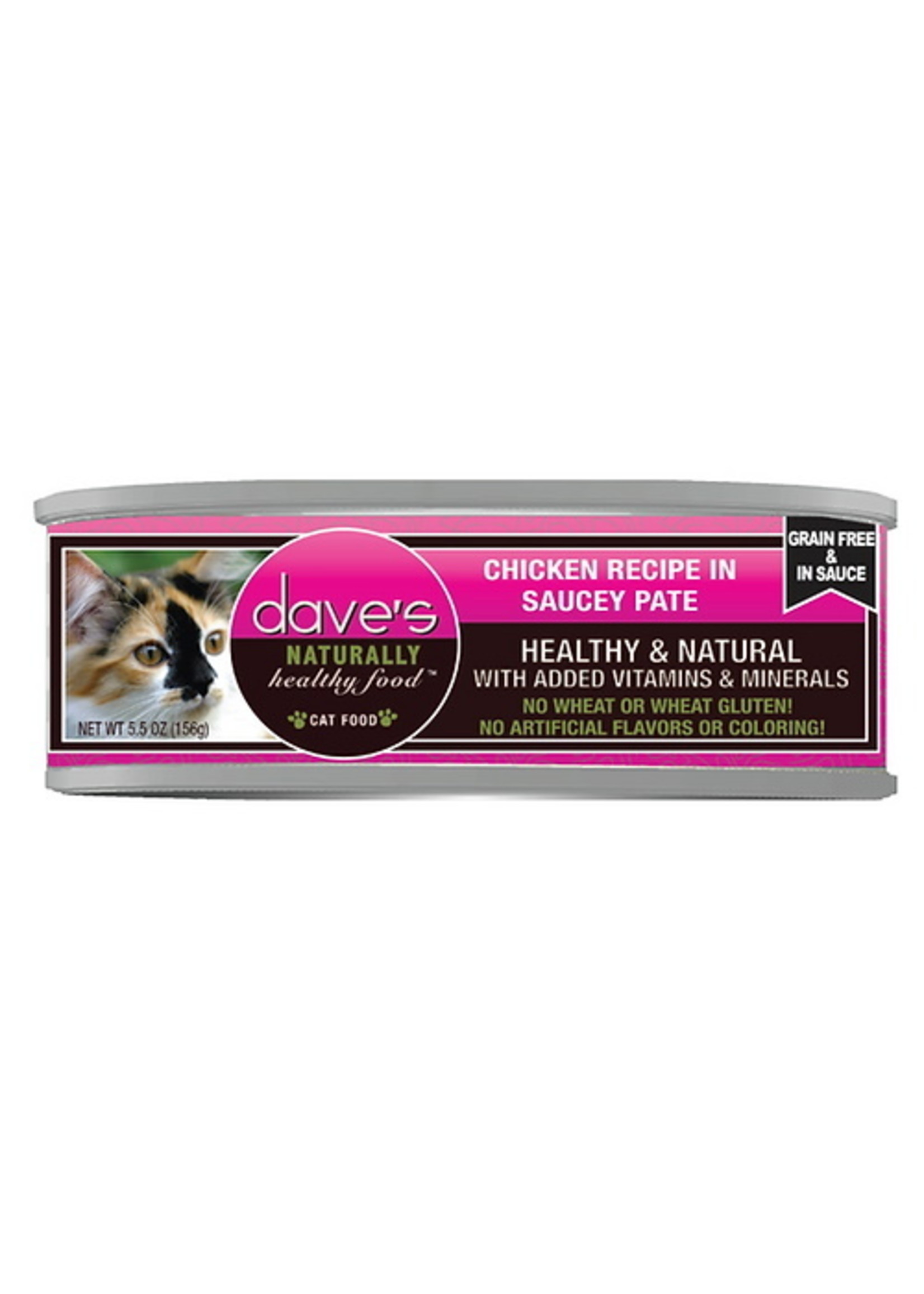 Dave's Pet Food Dave's Wet Cat Food Chicken Saucey Pate